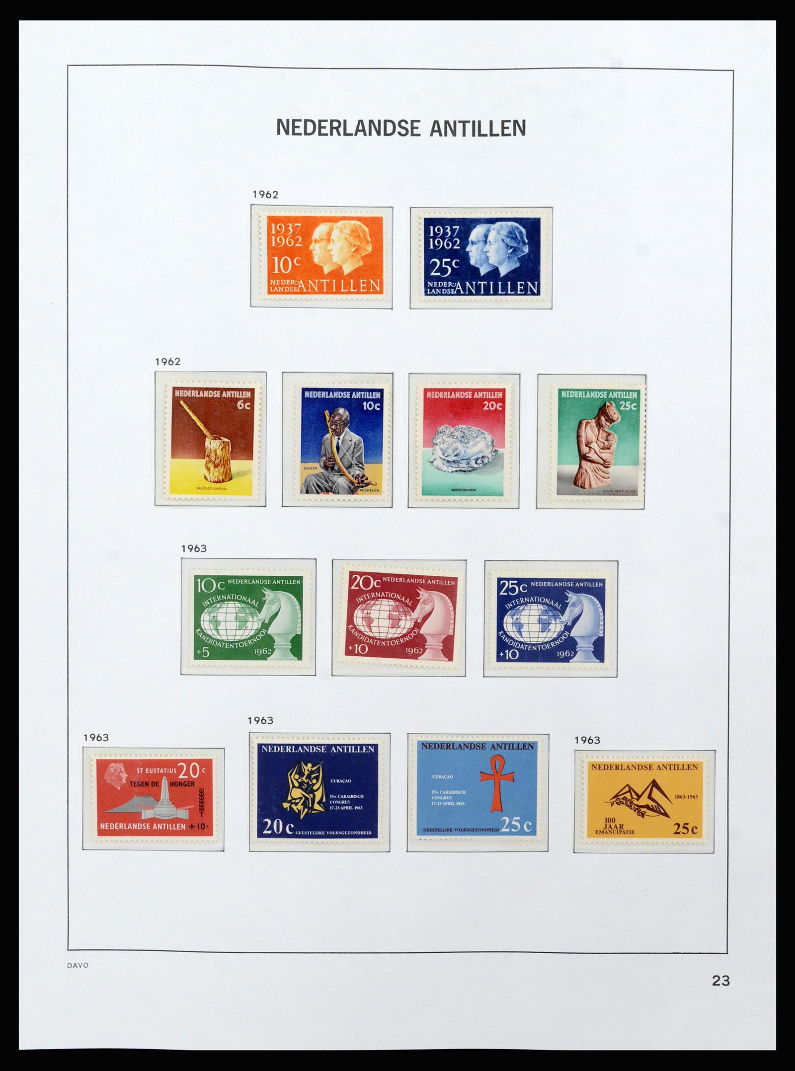 37182 031 - Postzegelverzameling 37182 Curaçao en Nederlandse Antillen 1873-2010.