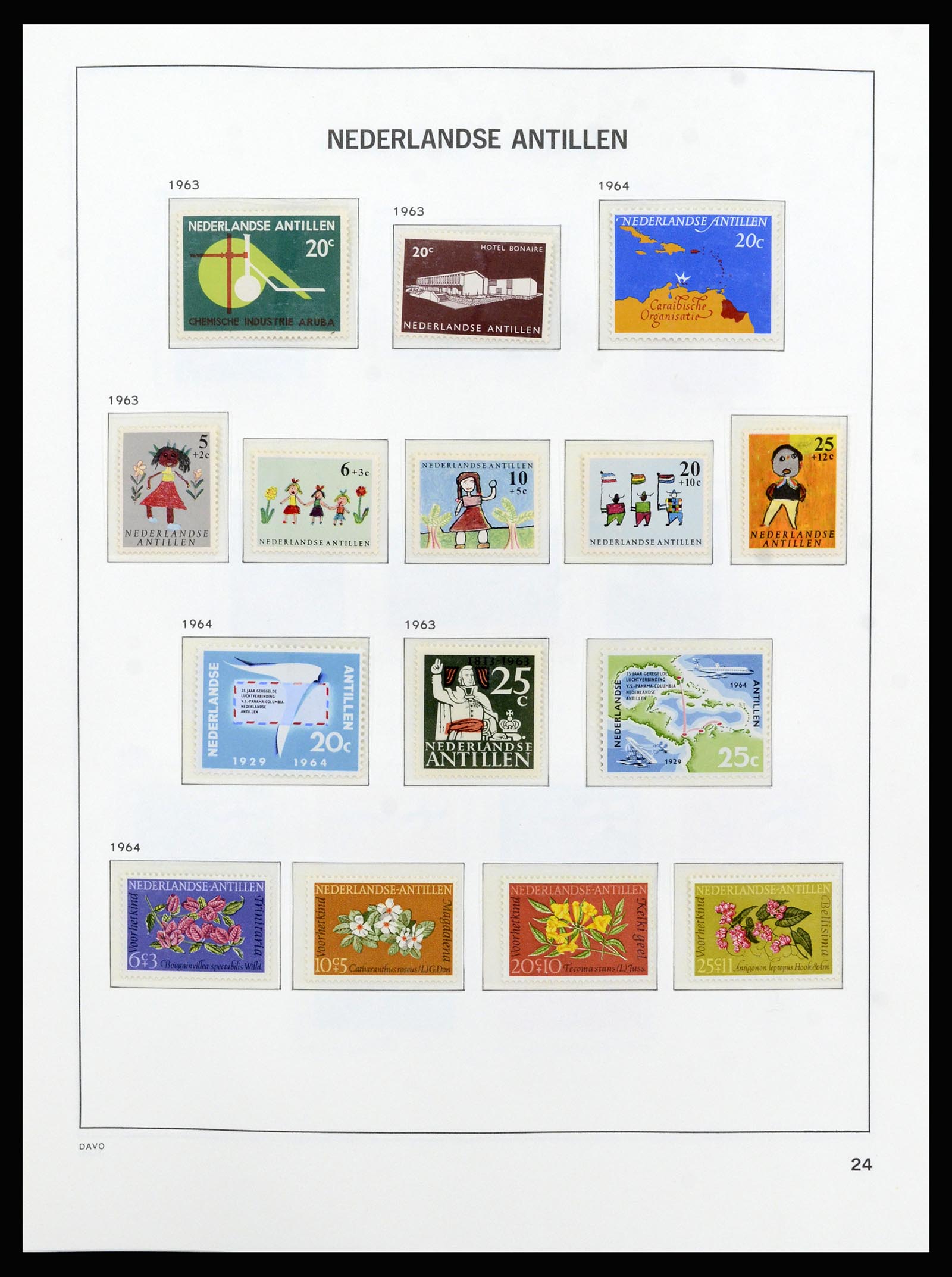 37182 033 - Postzegelverzameling 37182 Curaçao en Nederlandse Antillen 1873-2010.