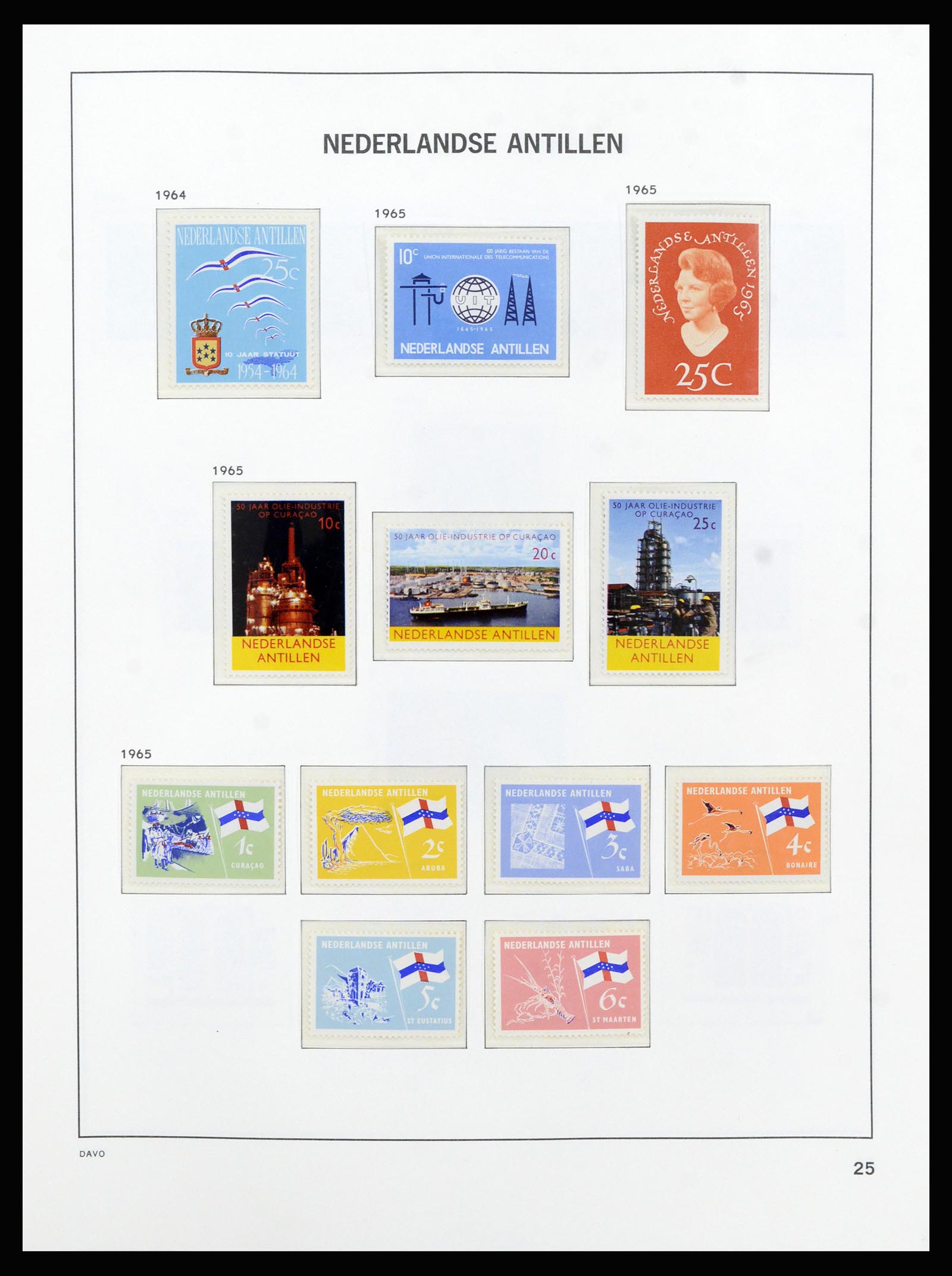 37182 034 - Postzegelverzameling 37182 Curaçao en Nederlandse Antillen 1873-2010.