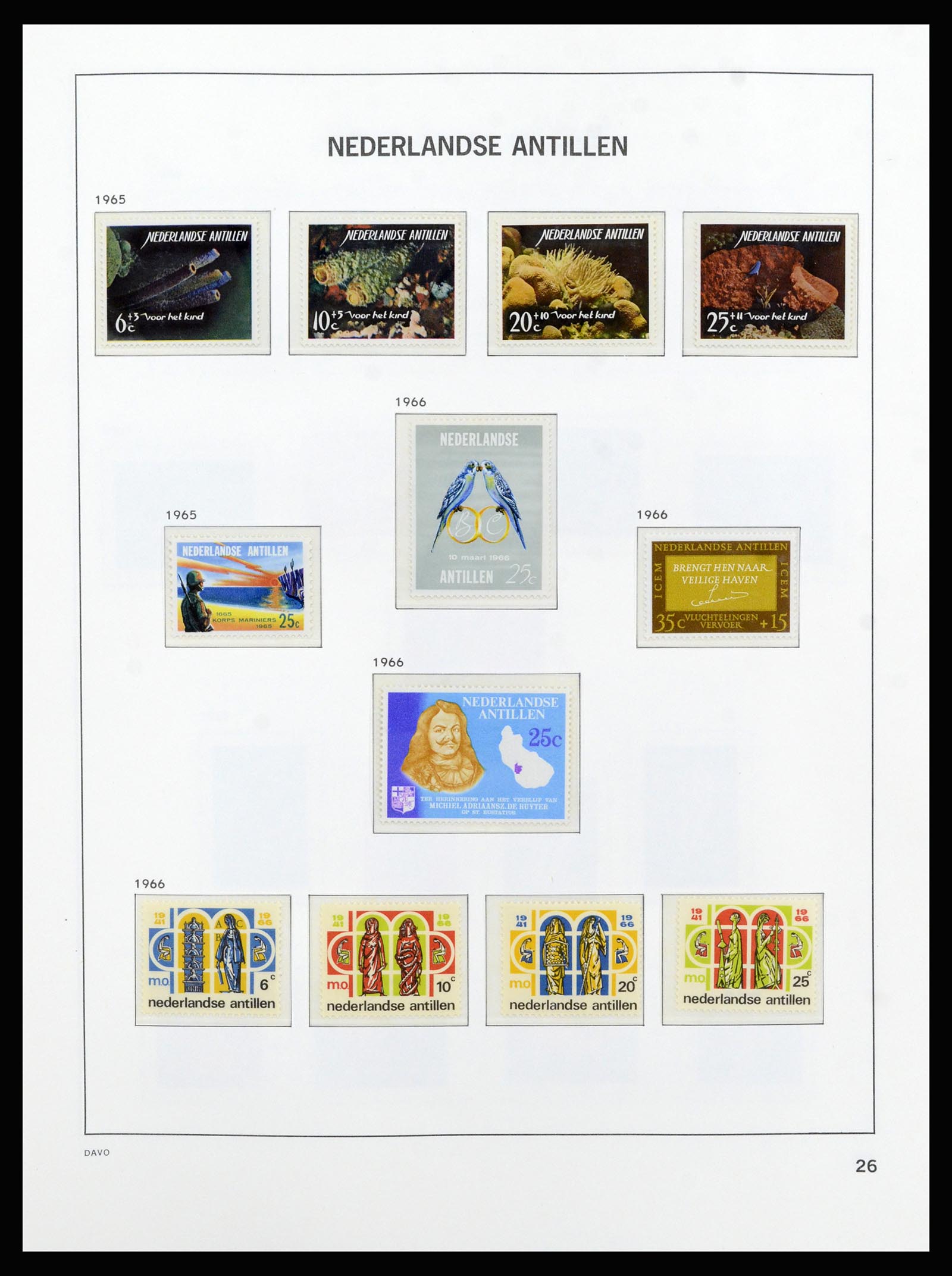 37182 035 - Postzegelverzameling 37182 Curaçao en Nederlandse Antillen 1873-2010.