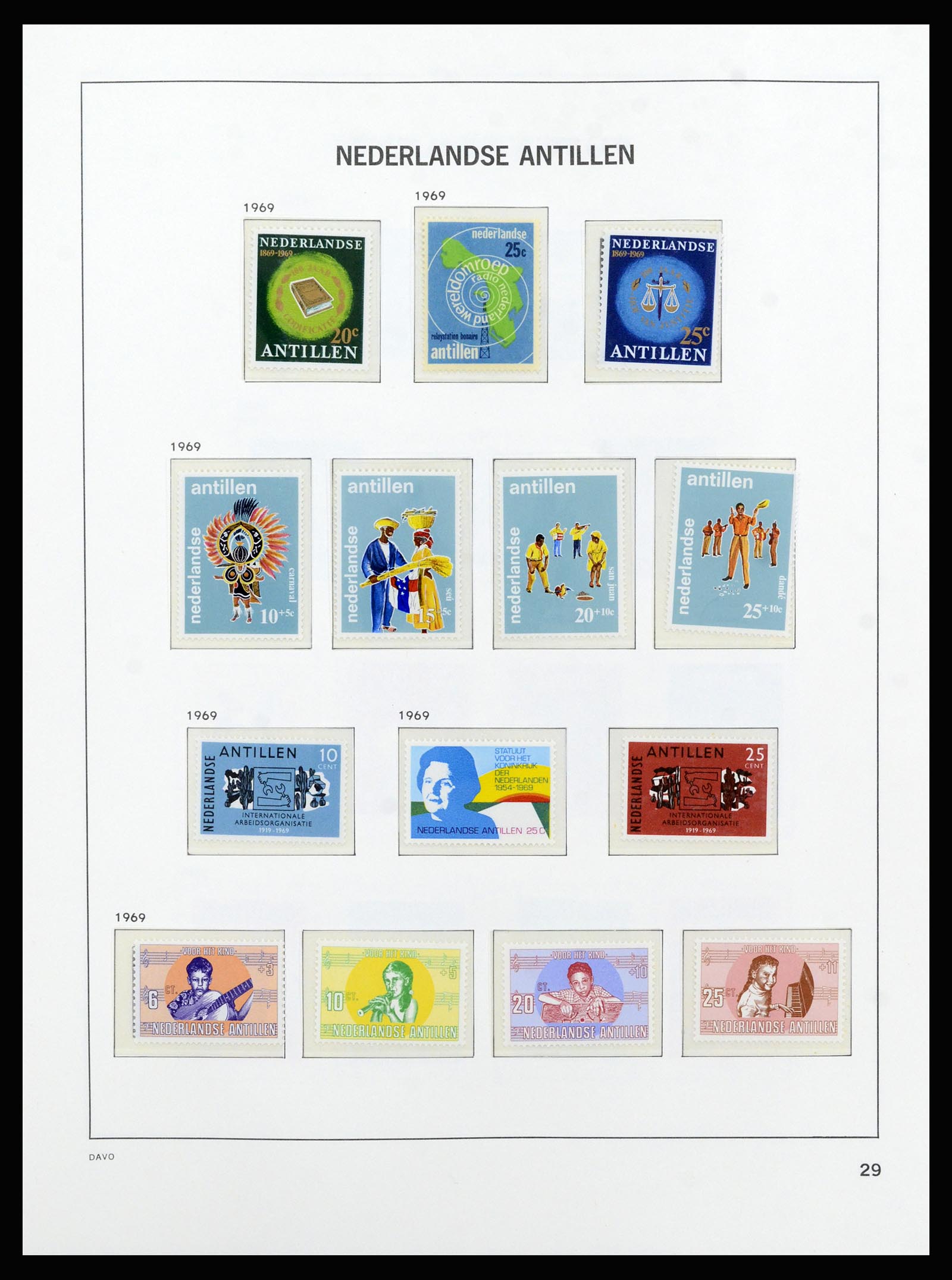 37182 038 - Postzegelverzameling 37182 Curaçao en Nederlandse Antillen 1873-2010.