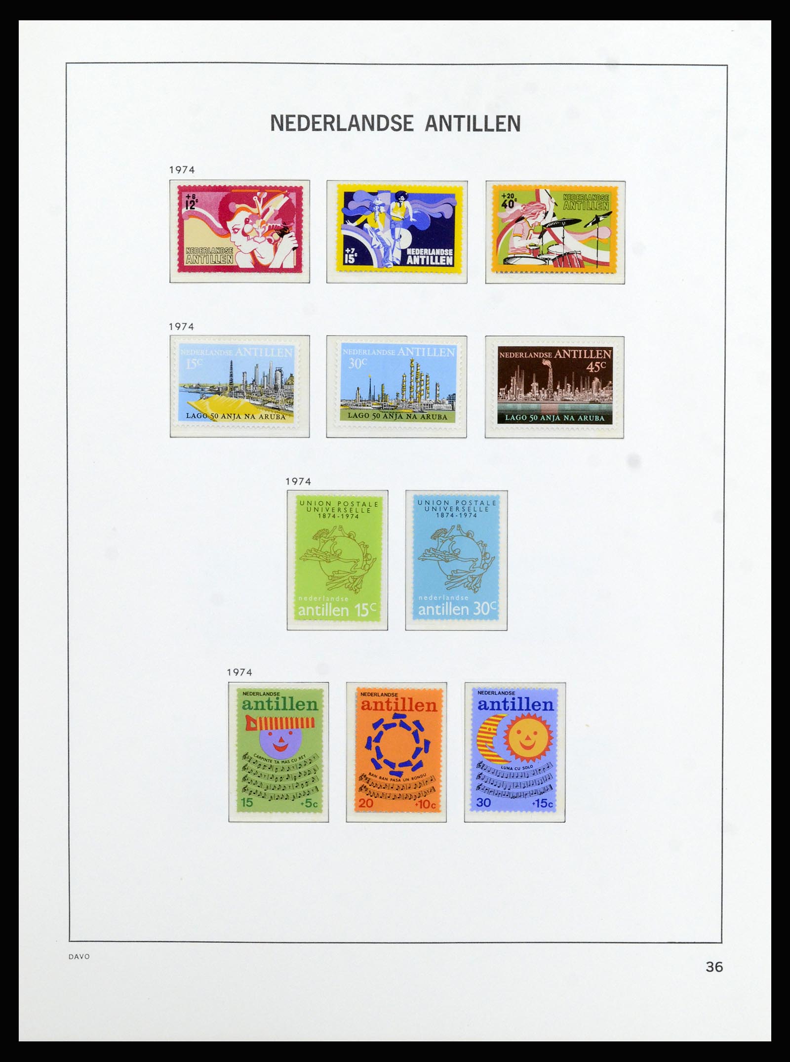 37182 045 - Postzegelverzameling 37182 Curaçao en Nederlandse Antillen 1873-2010.