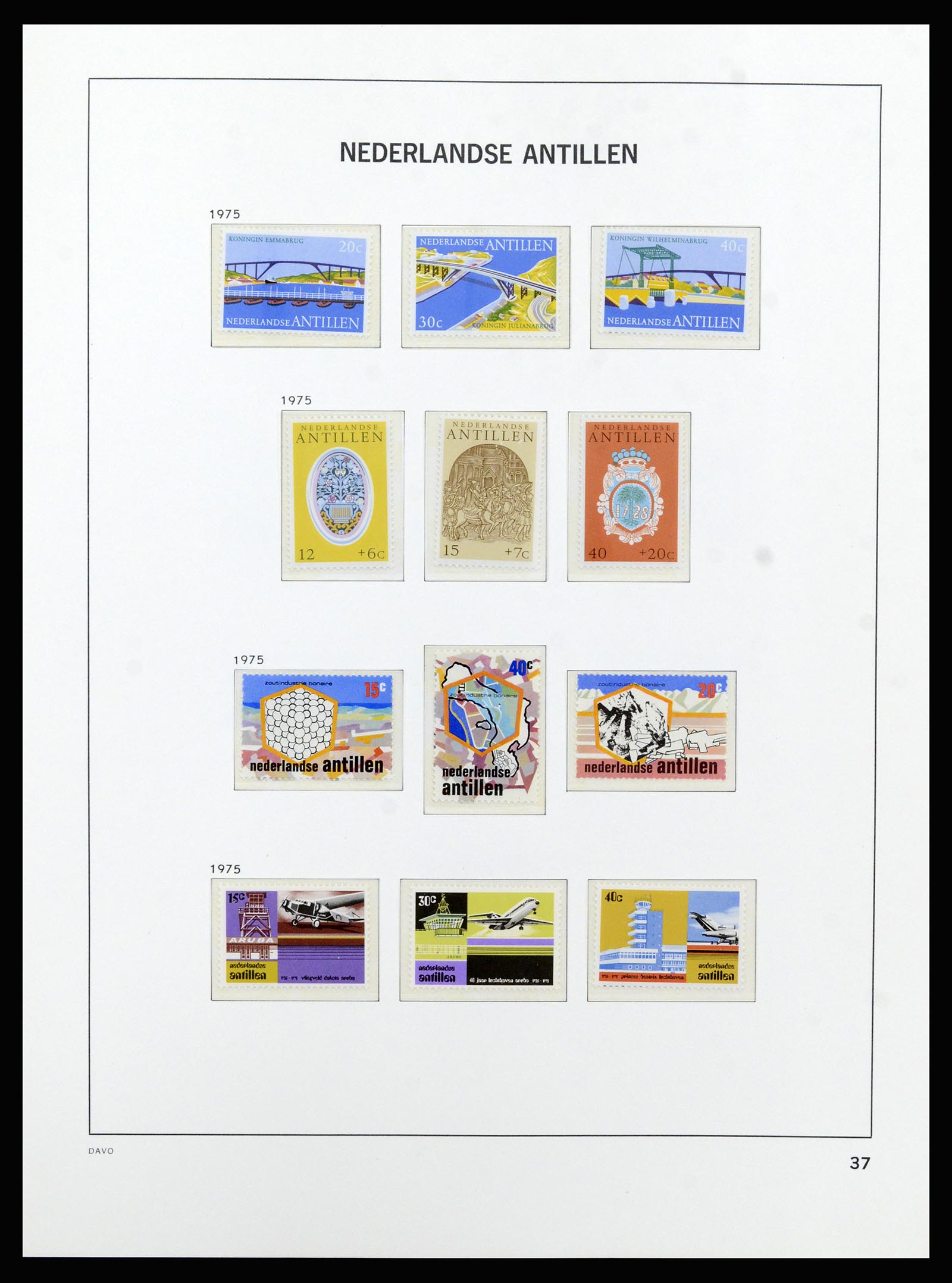 37182 046 - Postzegelverzameling 37182 Curaçao en Nederlandse Antillen 1873-2010.