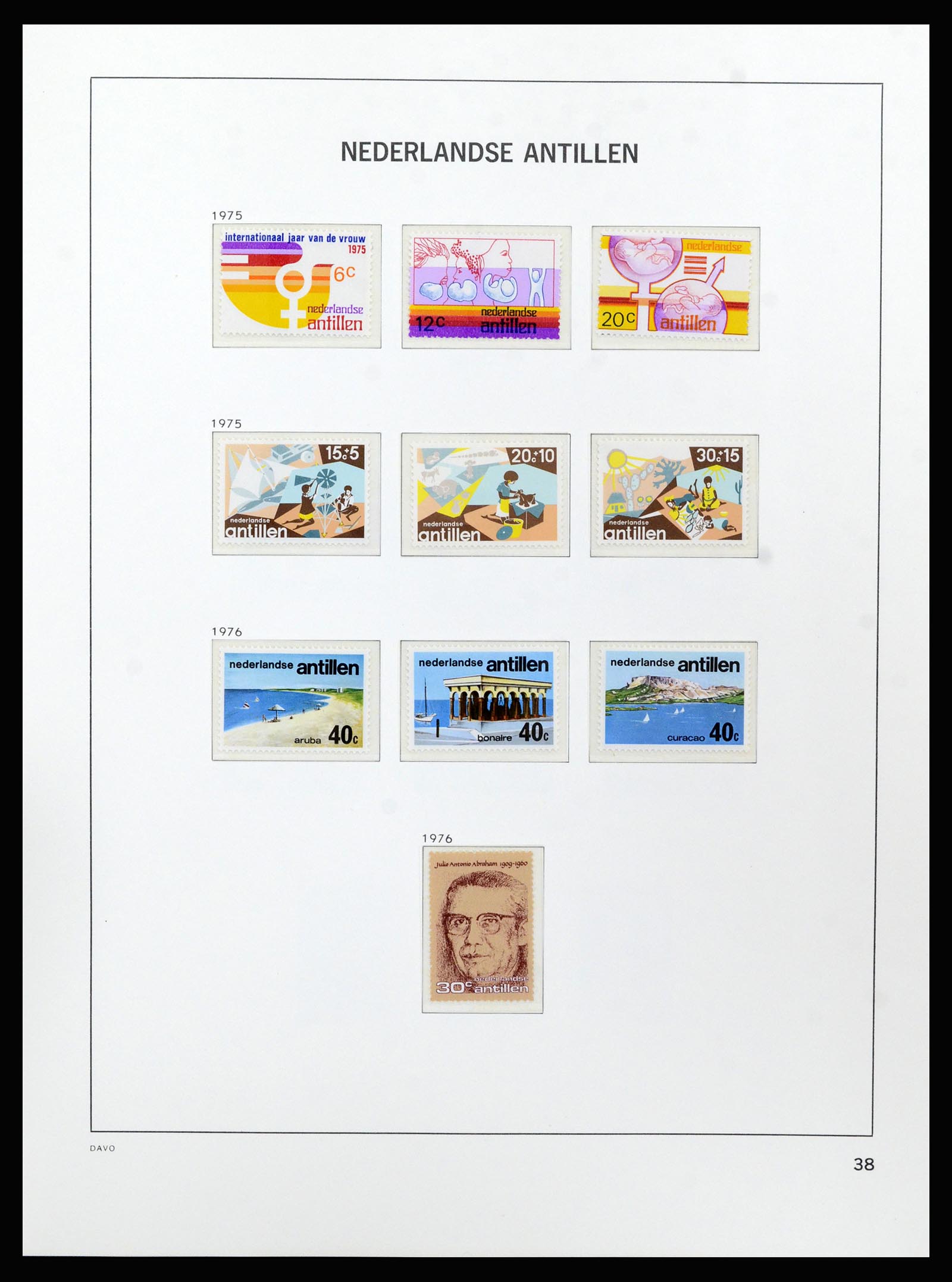 37182 047 - Postzegelverzameling 37182 Curaçao en Nederlandse Antillen 1873-2010.