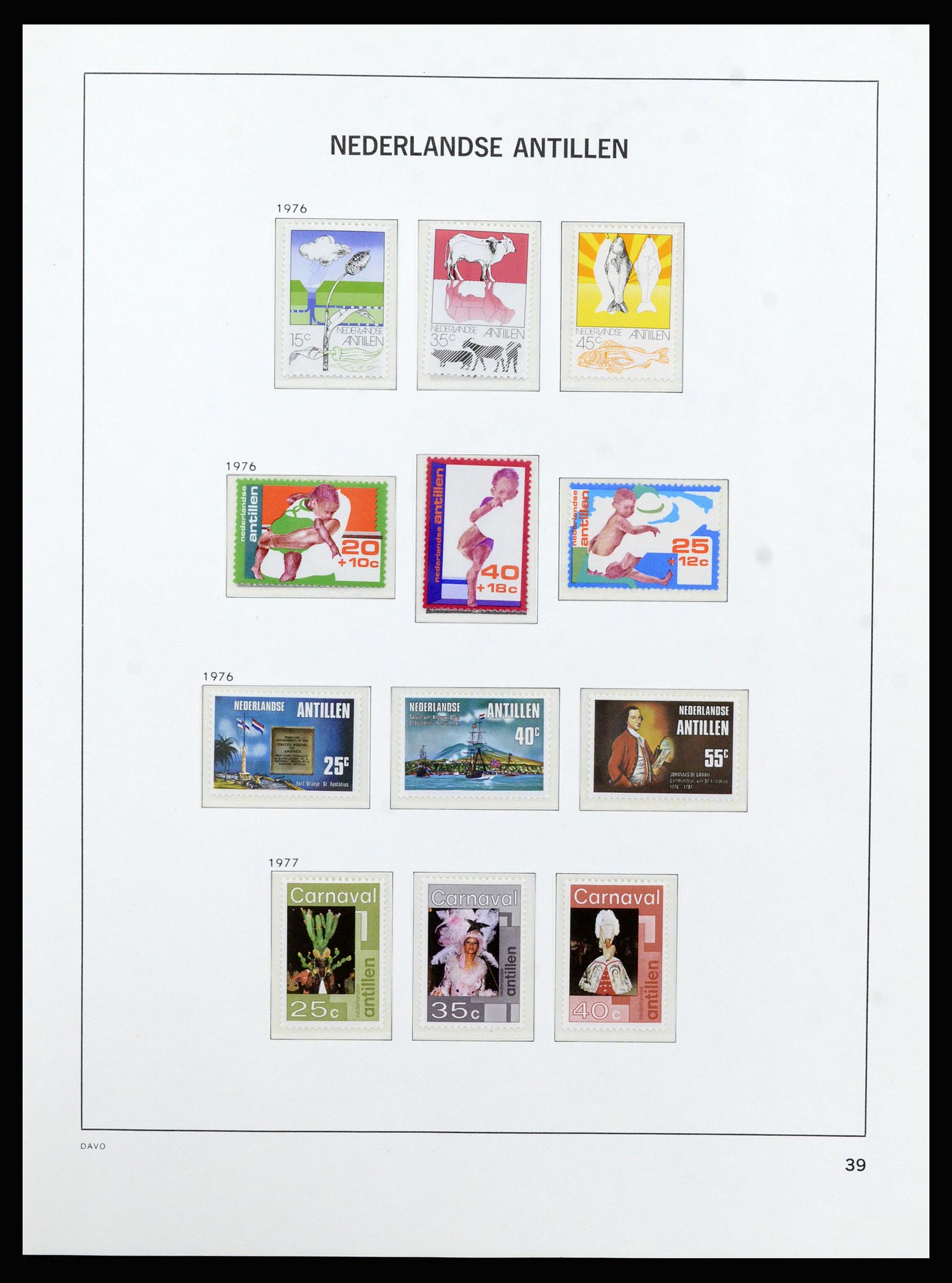 37182 048 - Postzegelverzameling 37182 Curaçao en Nederlandse Antillen 1873-2010.