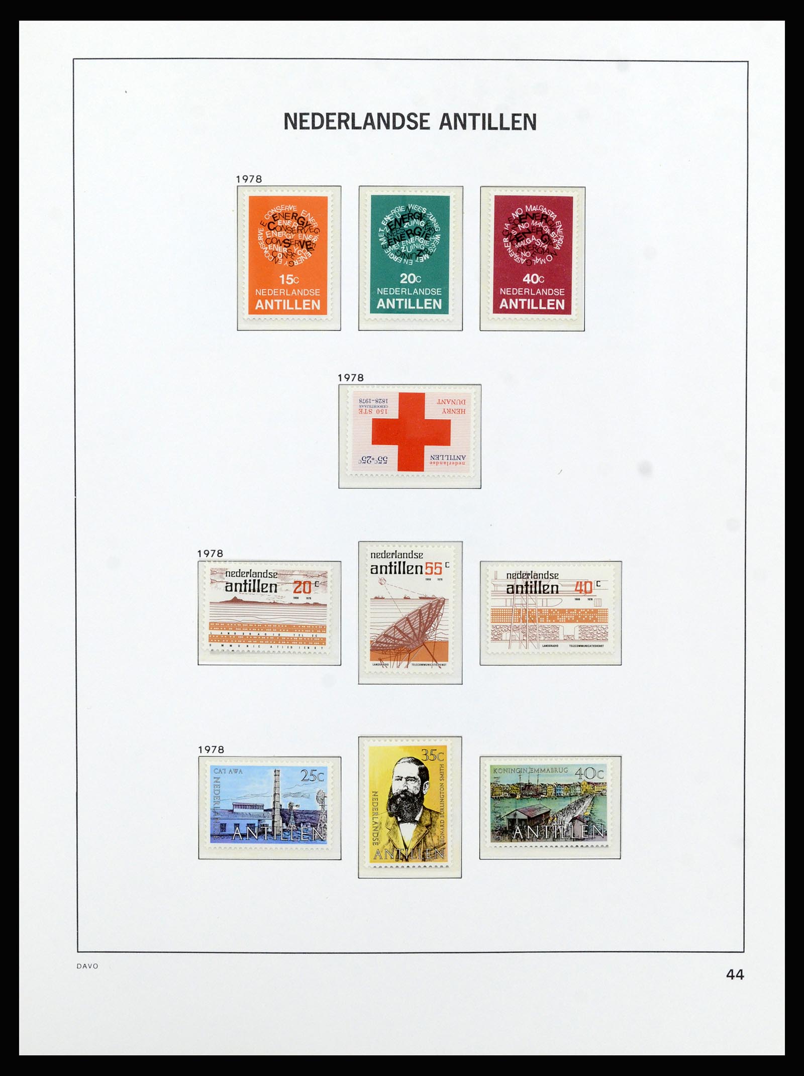 37182 055 - Postzegelverzameling 37182 Curaçao en Nederlandse Antillen 1873-2010.