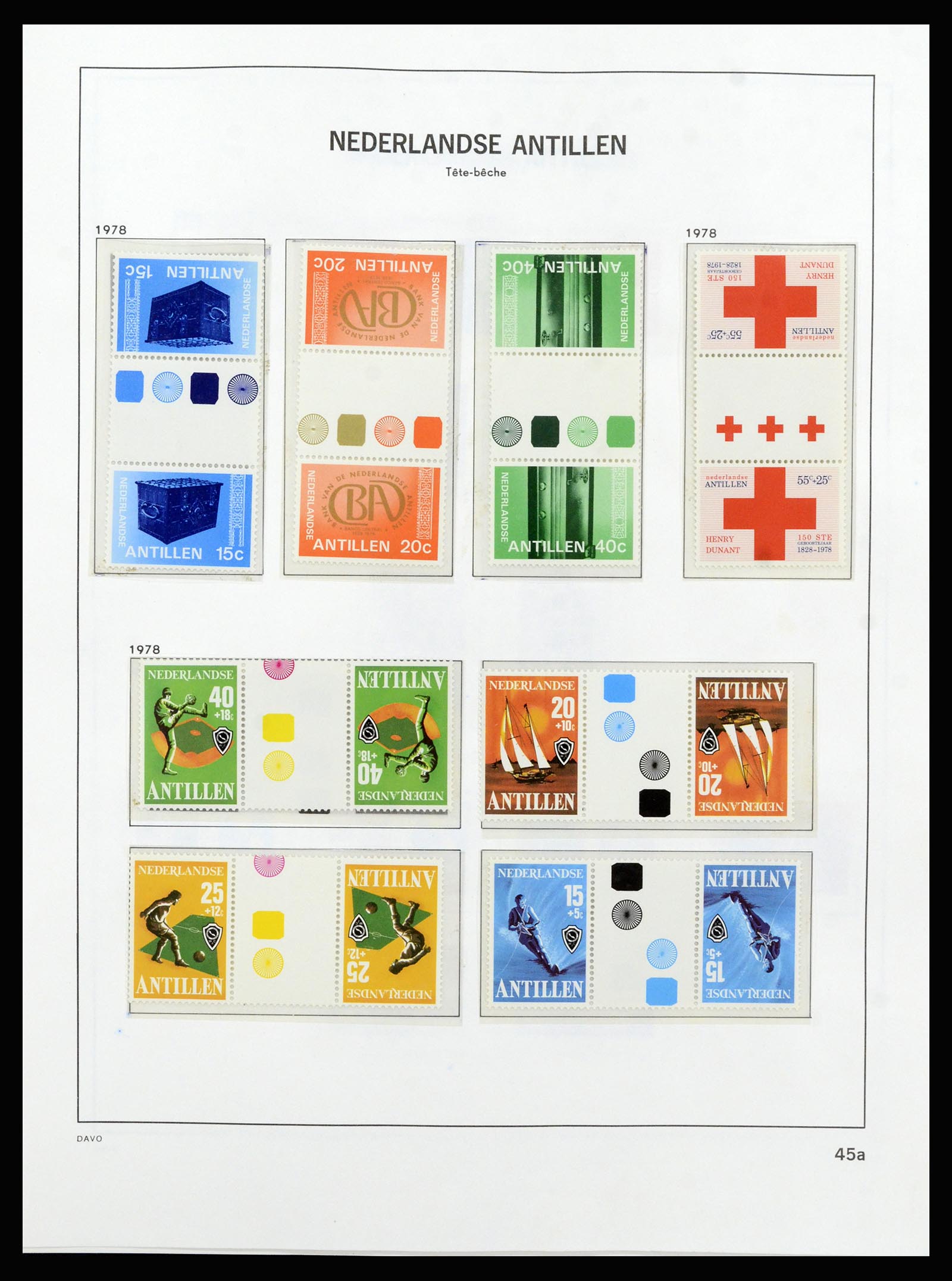 37182 057 - Postzegelverzameling 37182 Curaçao en Nederlandse Antillen 1873-2010.