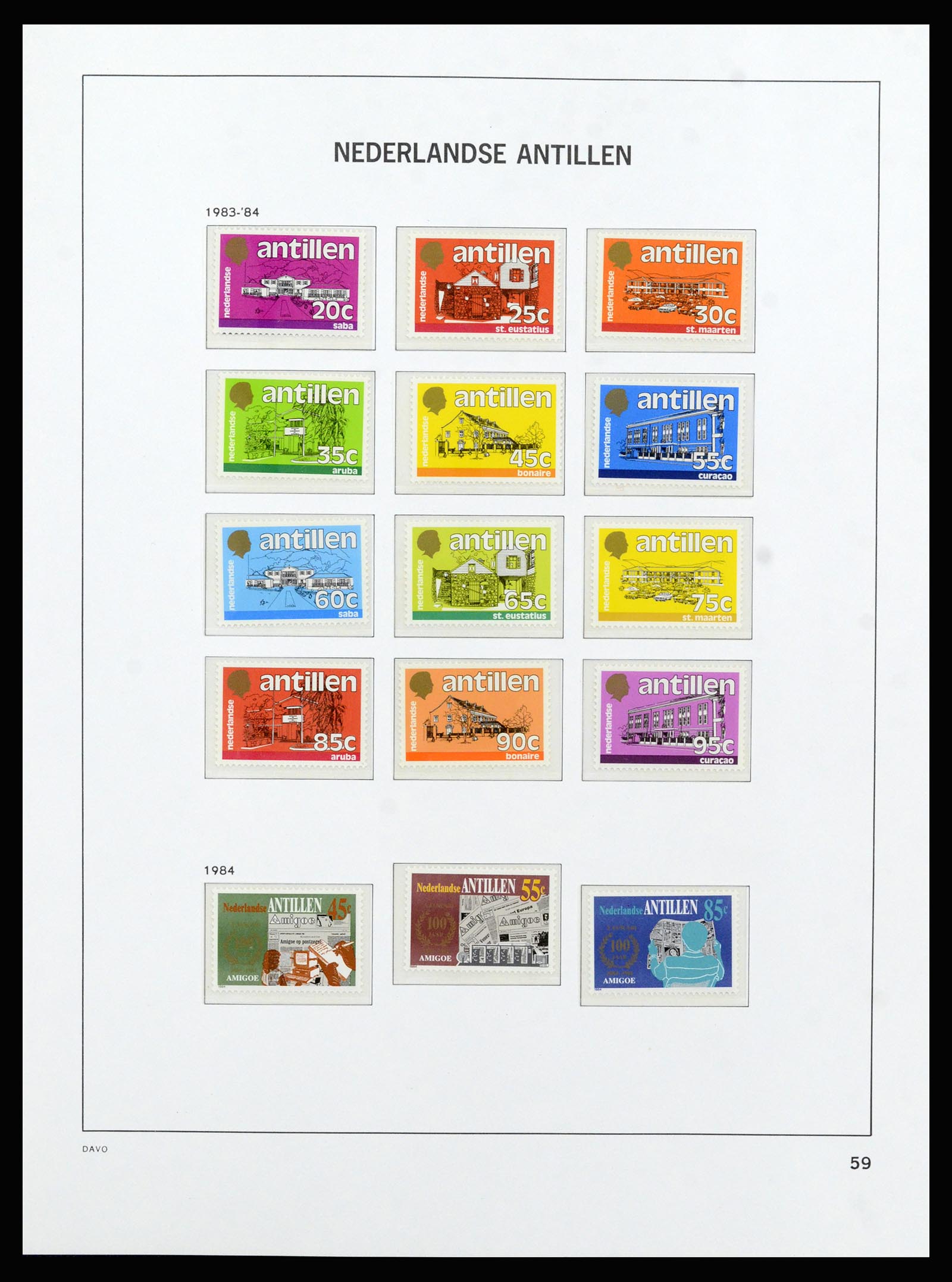 37182 074 - Stamp collection 37182 Curaçao and Dutch Antilles 1873-2010.