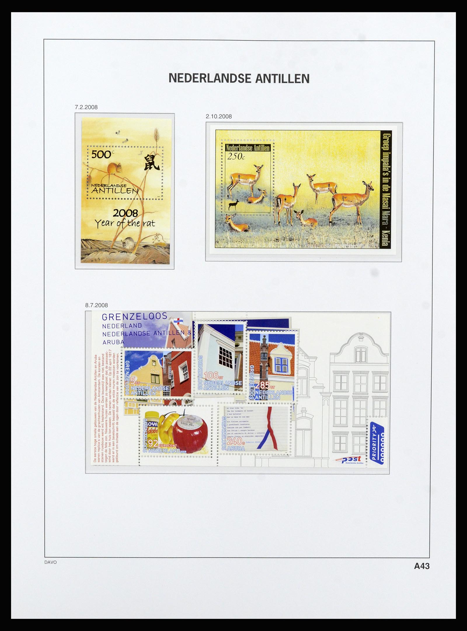 37182 227 - Postzegelverzameling 37182 Curaçao en Nederlandse Antillen 1873-2010.