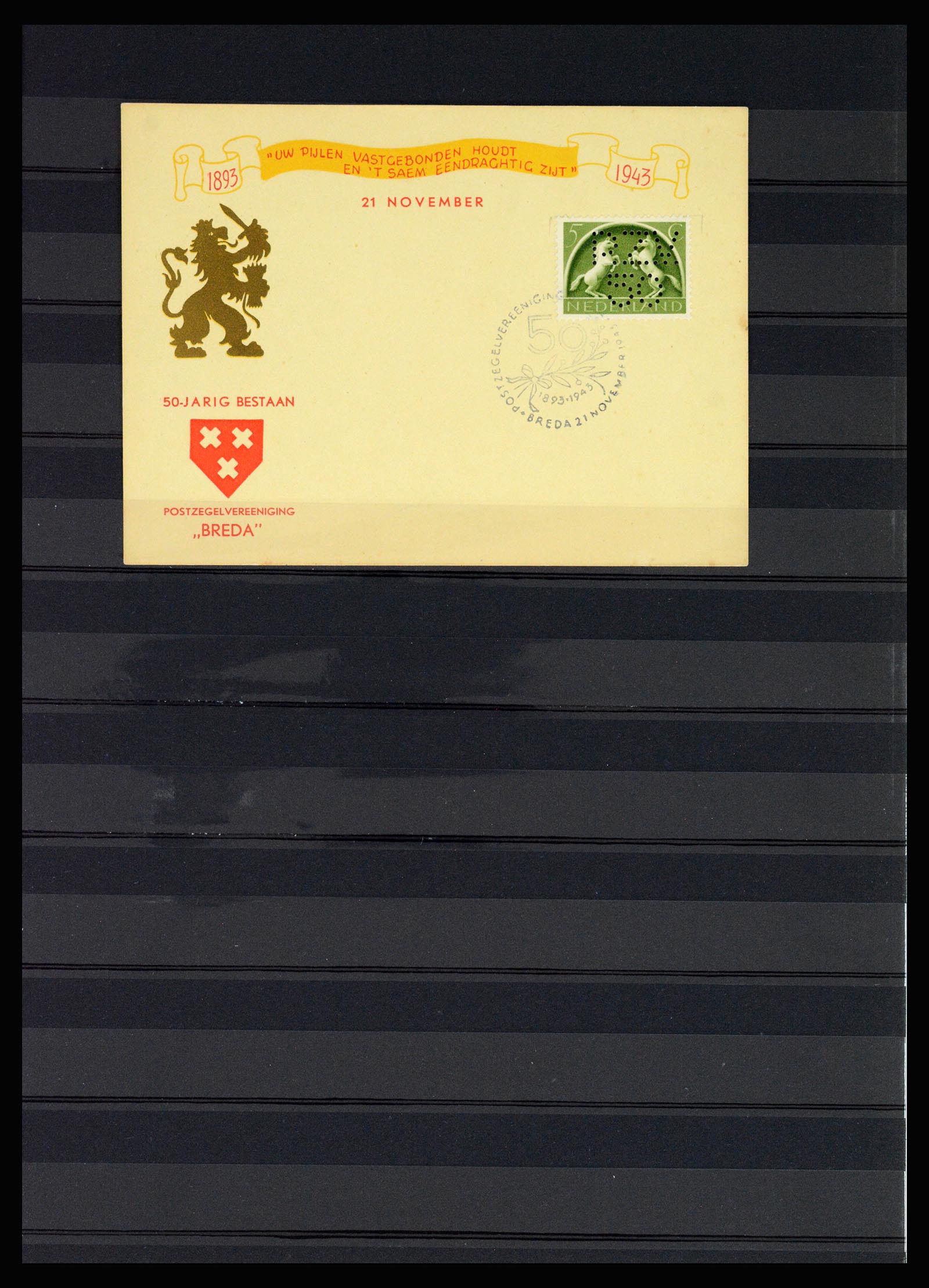 37183 059 - Postzegelverzameling 37183 Nederland firmaperforaties 1872-1960.