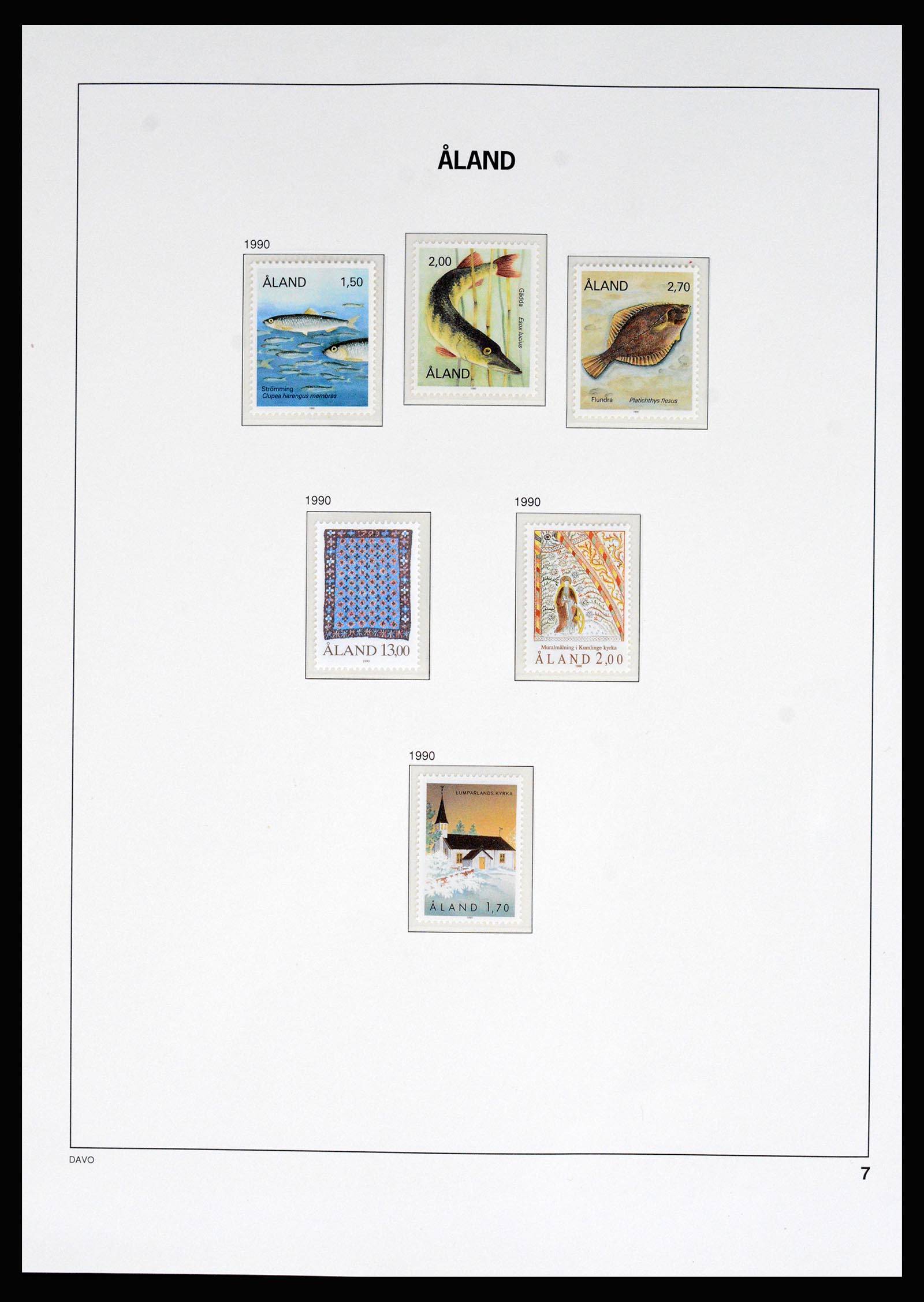 37184 001 - Postzegelverzameling 37184 Aland 1990-2018.