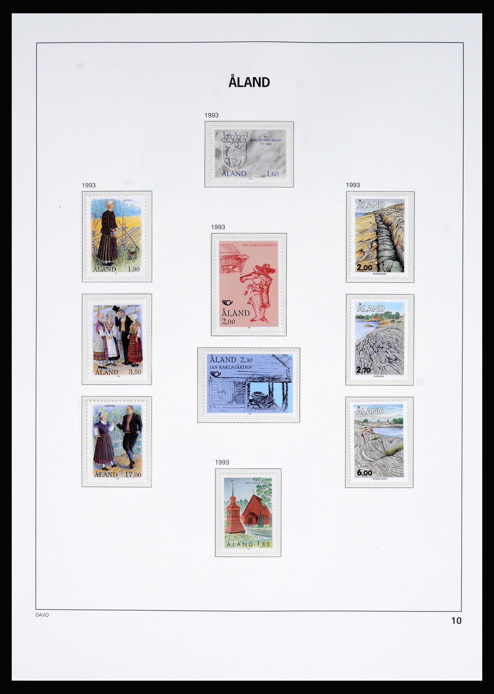 37184 004 - Postzegelverzameling 37184 Aland 1990-2018.