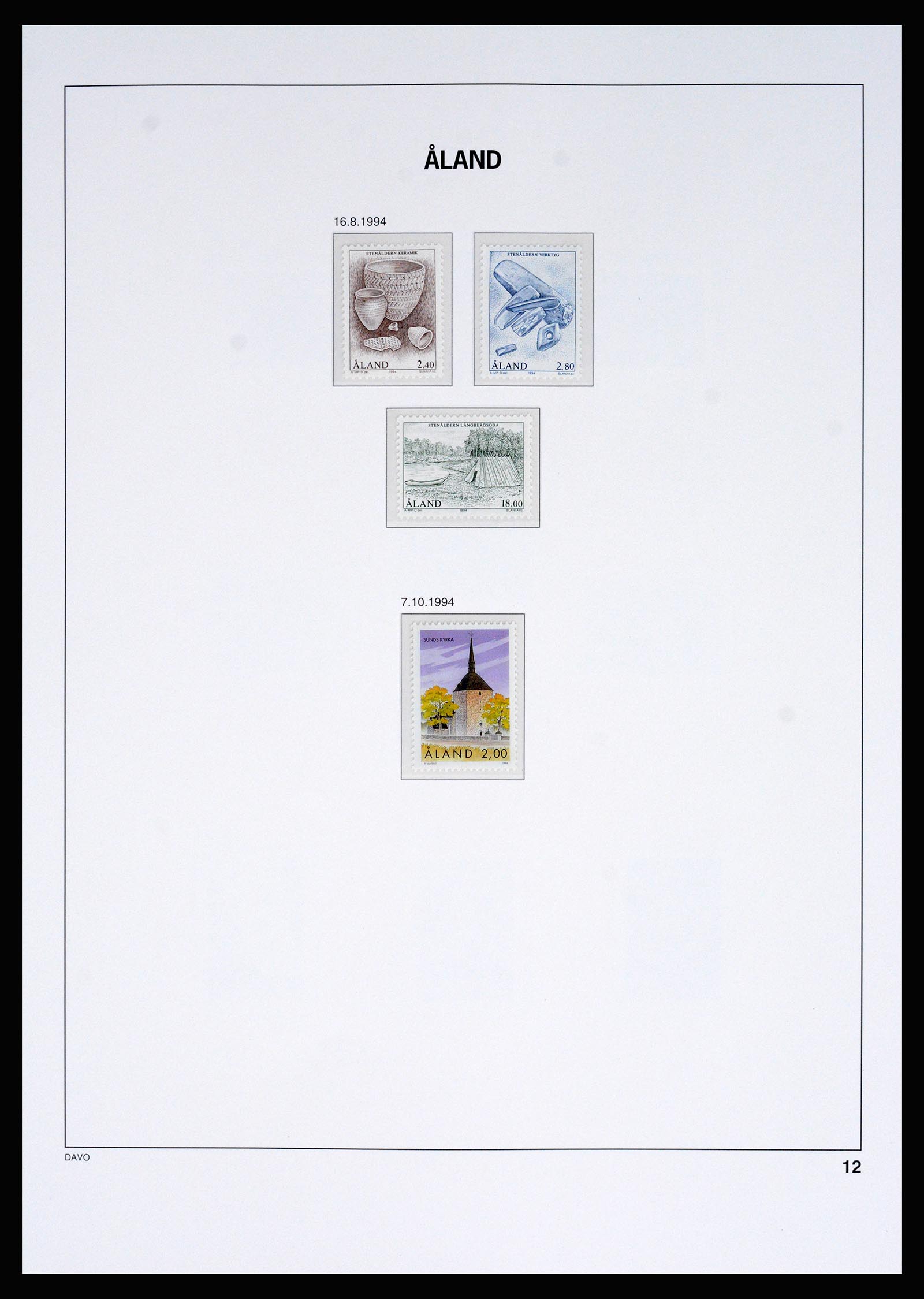 37184 006 - Postzegelverzameling 37184 Aland 1990-2018.