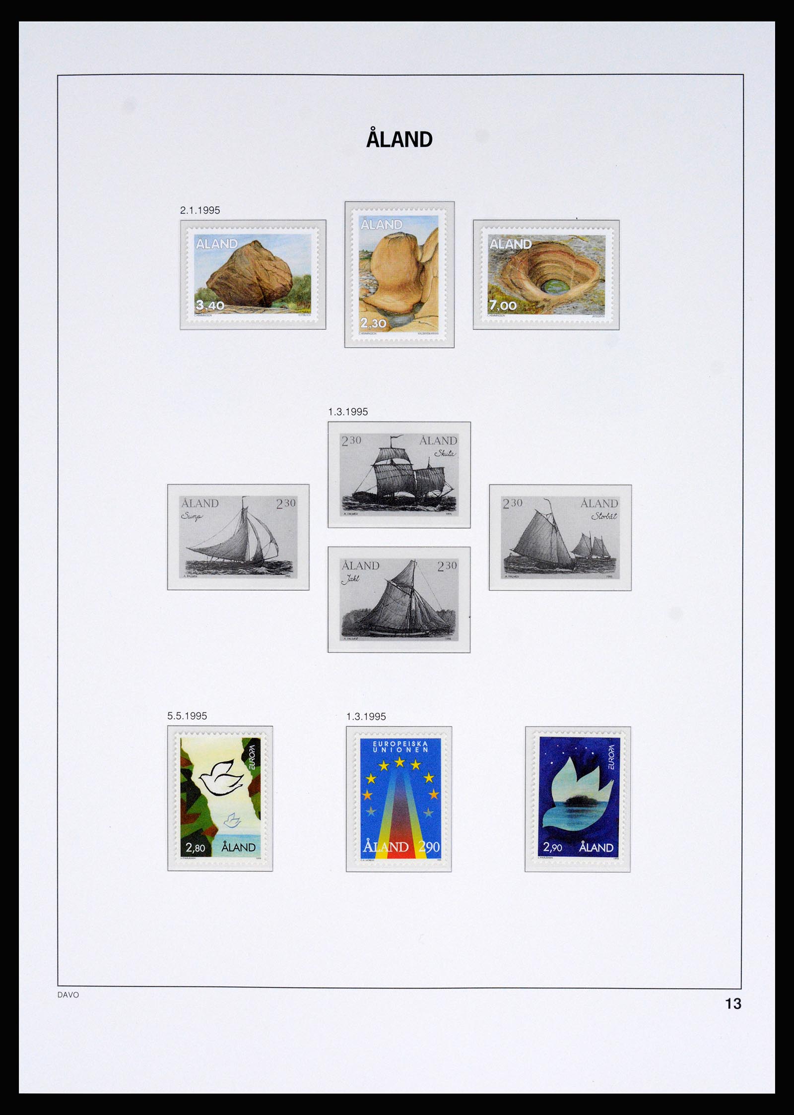 37184 007 - Postzegelverzameling 37184 Aland 1990-2018.