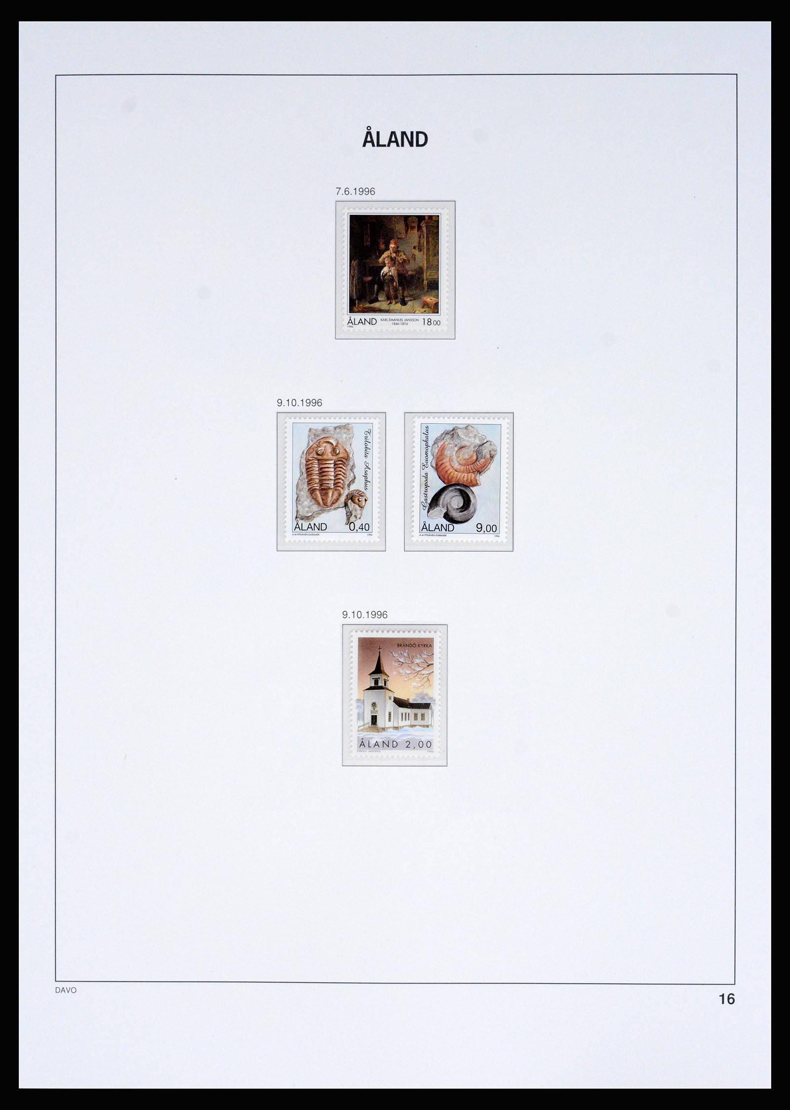 37184 010 - Postzegelverzameling 37184 Aland 1990-2018.