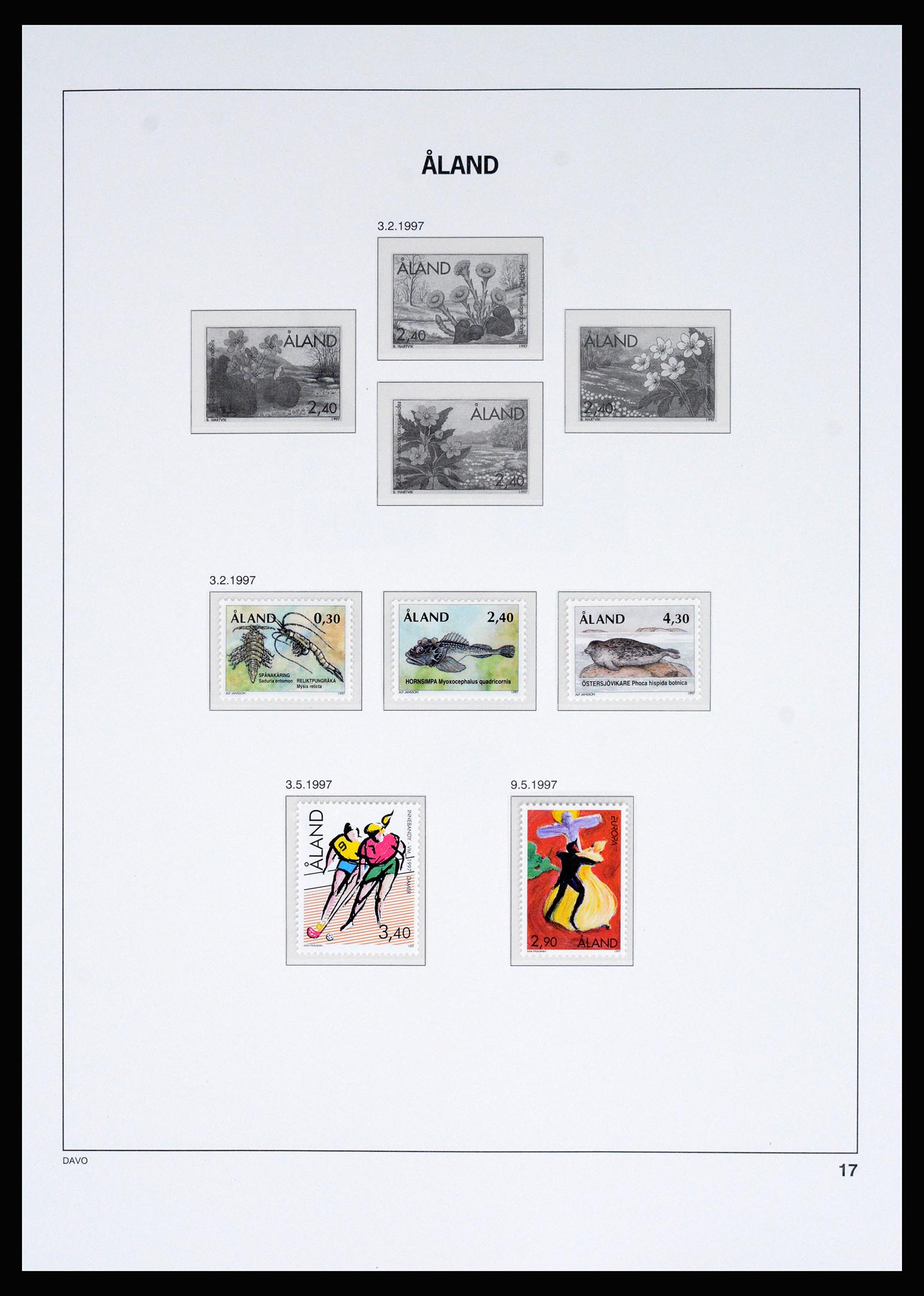 37184 011 - Postzegelverzameling 37184 Aland 1990-2018.