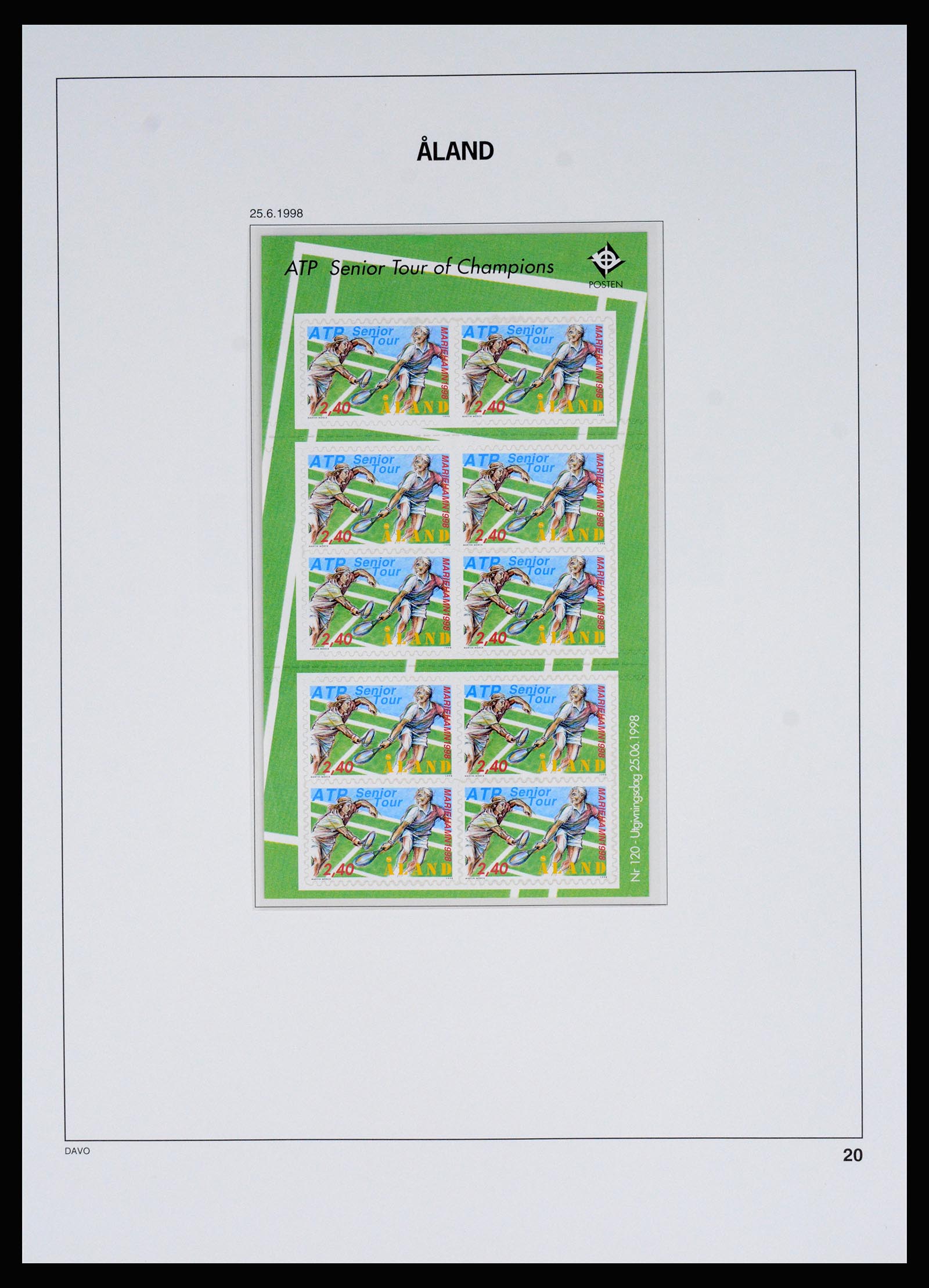 37184 014 - Postzegelverzameling 37184 Aland 1990-2018.