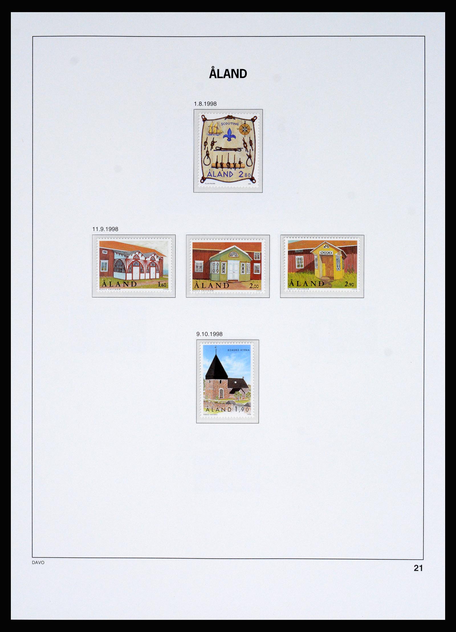 37184 015 - Postzegelverzameling 37184 Aland 1990-2018.