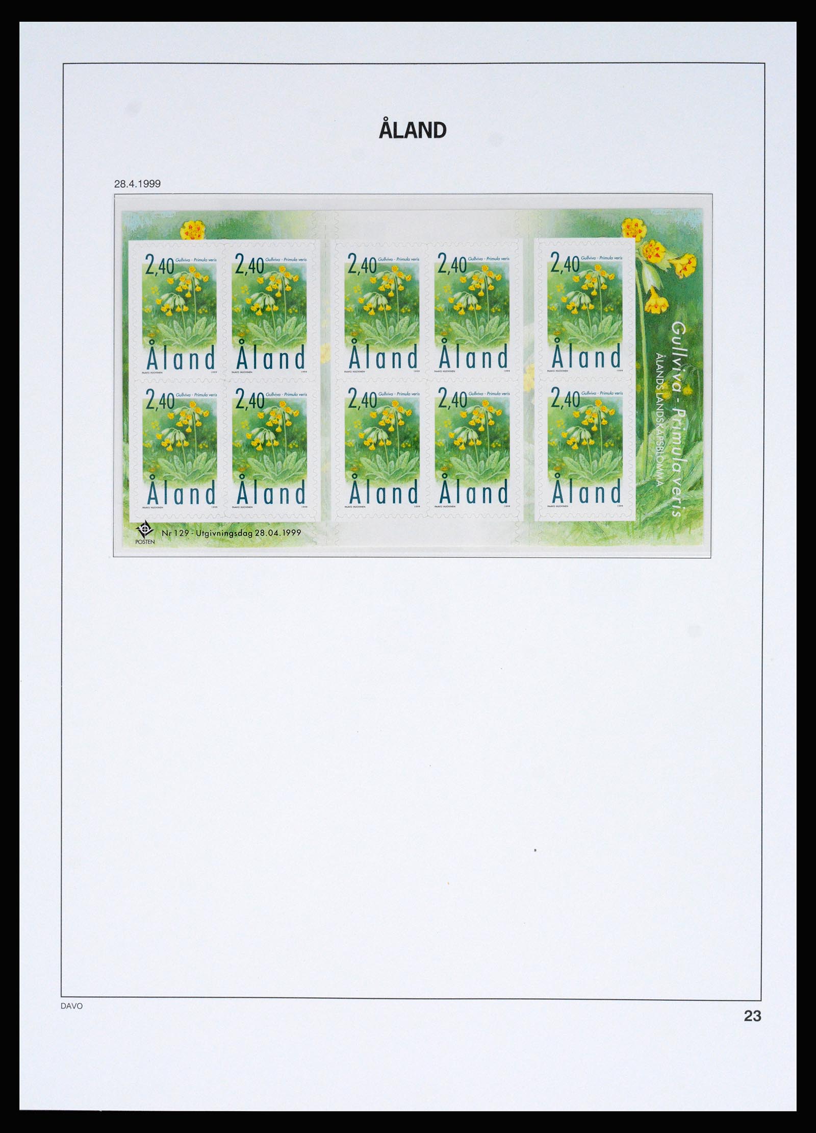 37184 017 - Postzegelverzameling 37184 Aland 1990-2018.