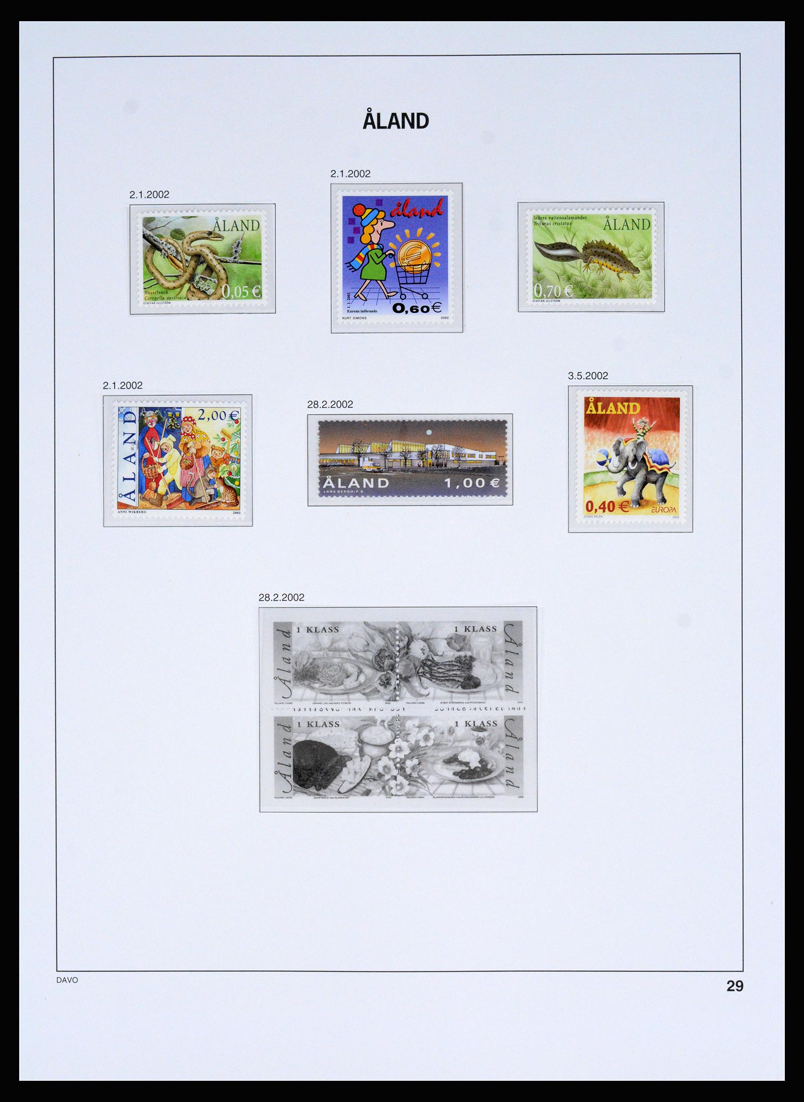 37184 023 - Postzegelverzameling 37184 Aland 1990-2018.