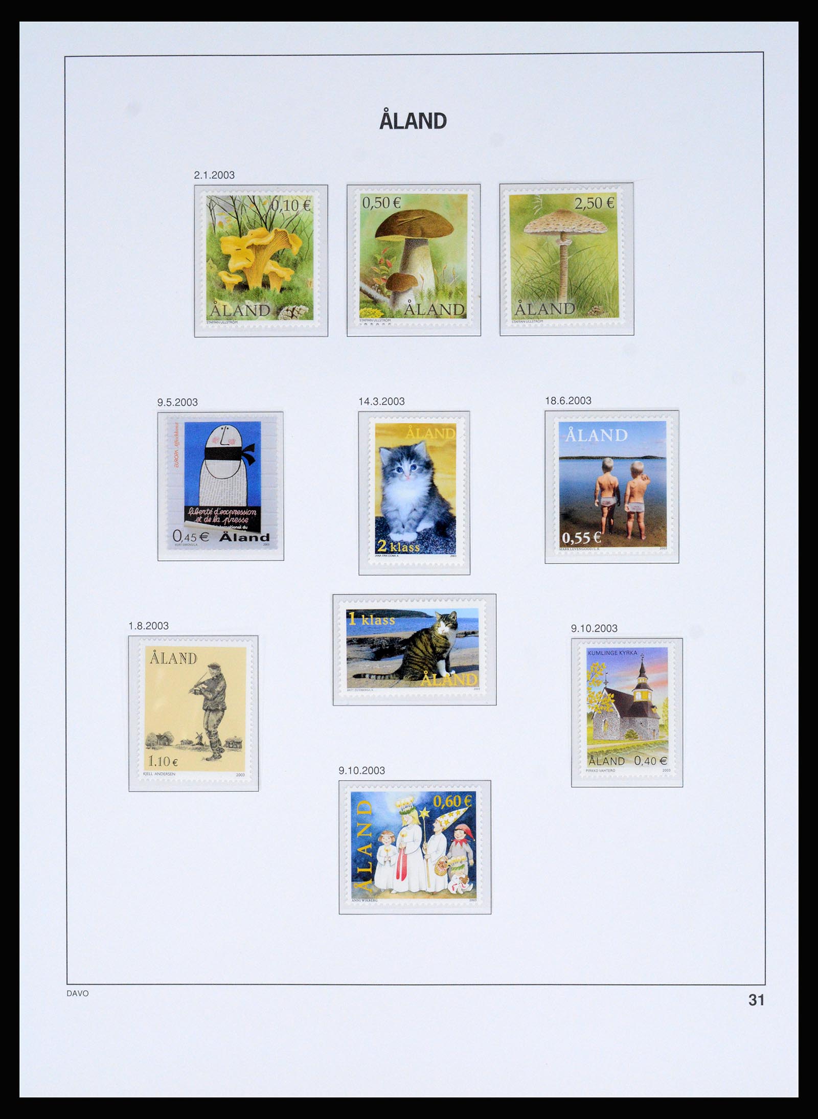 37184 025 - Postzegelverzameling 37184 Aland 1990-2018.