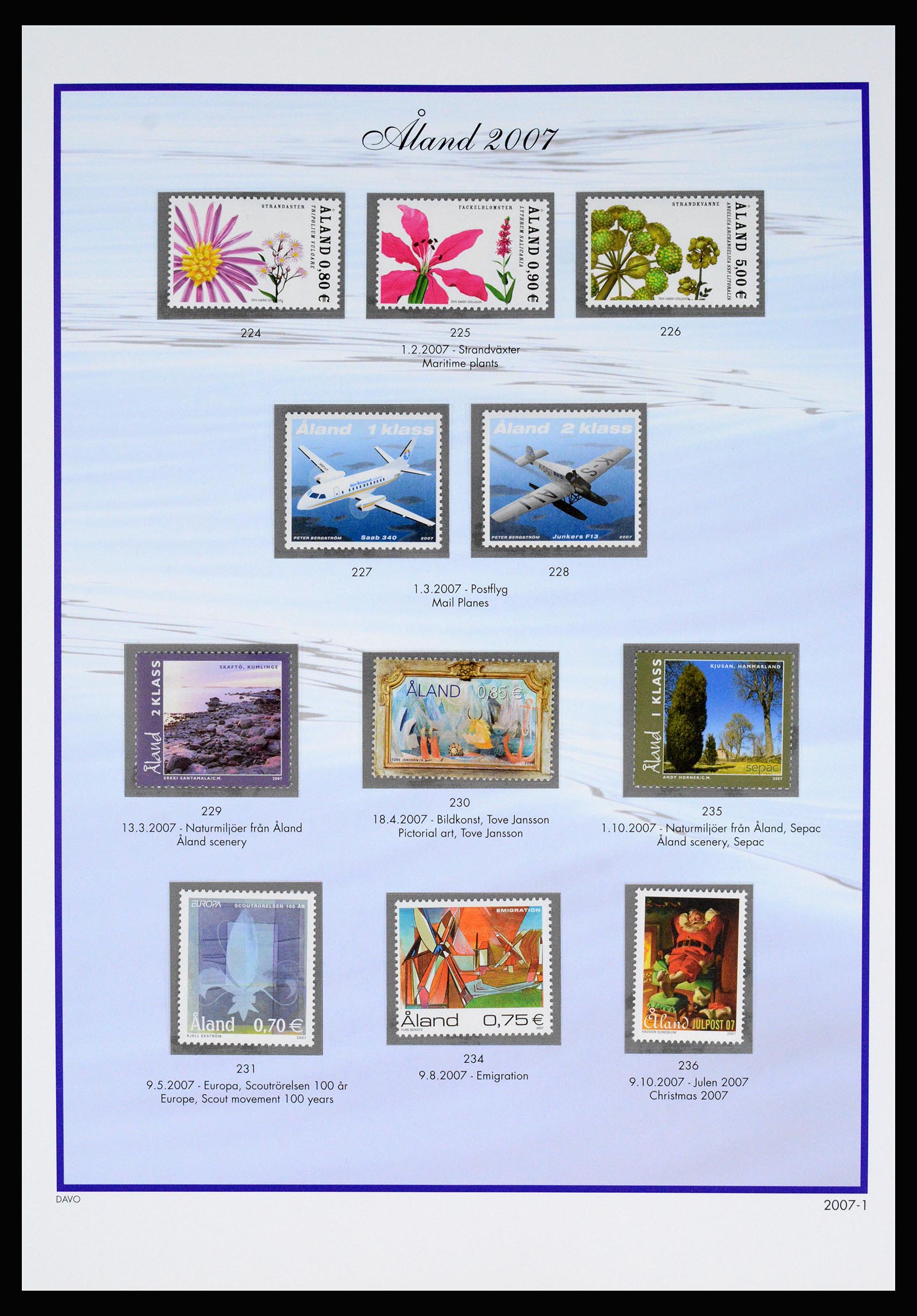 37184 029 - Postzegelverzameling 37184 Aland 1990-2018.