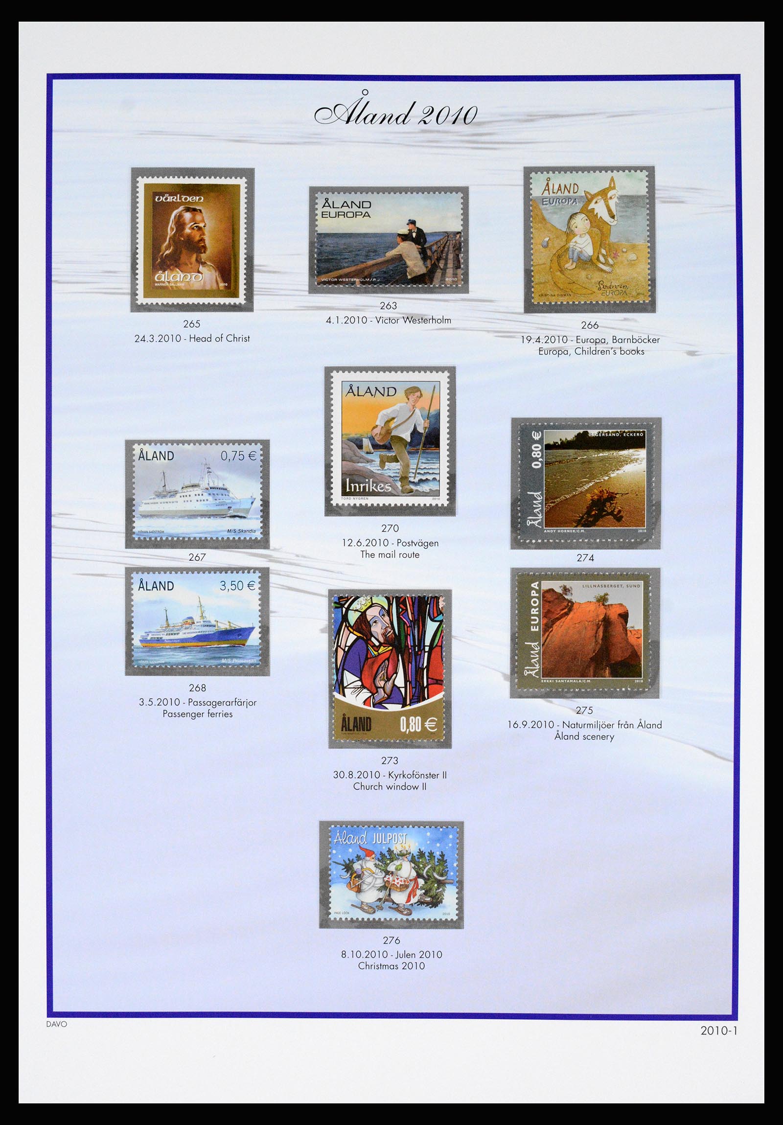 37184 032 - Postzegelverzameling 37184 Aland 1990-2018.