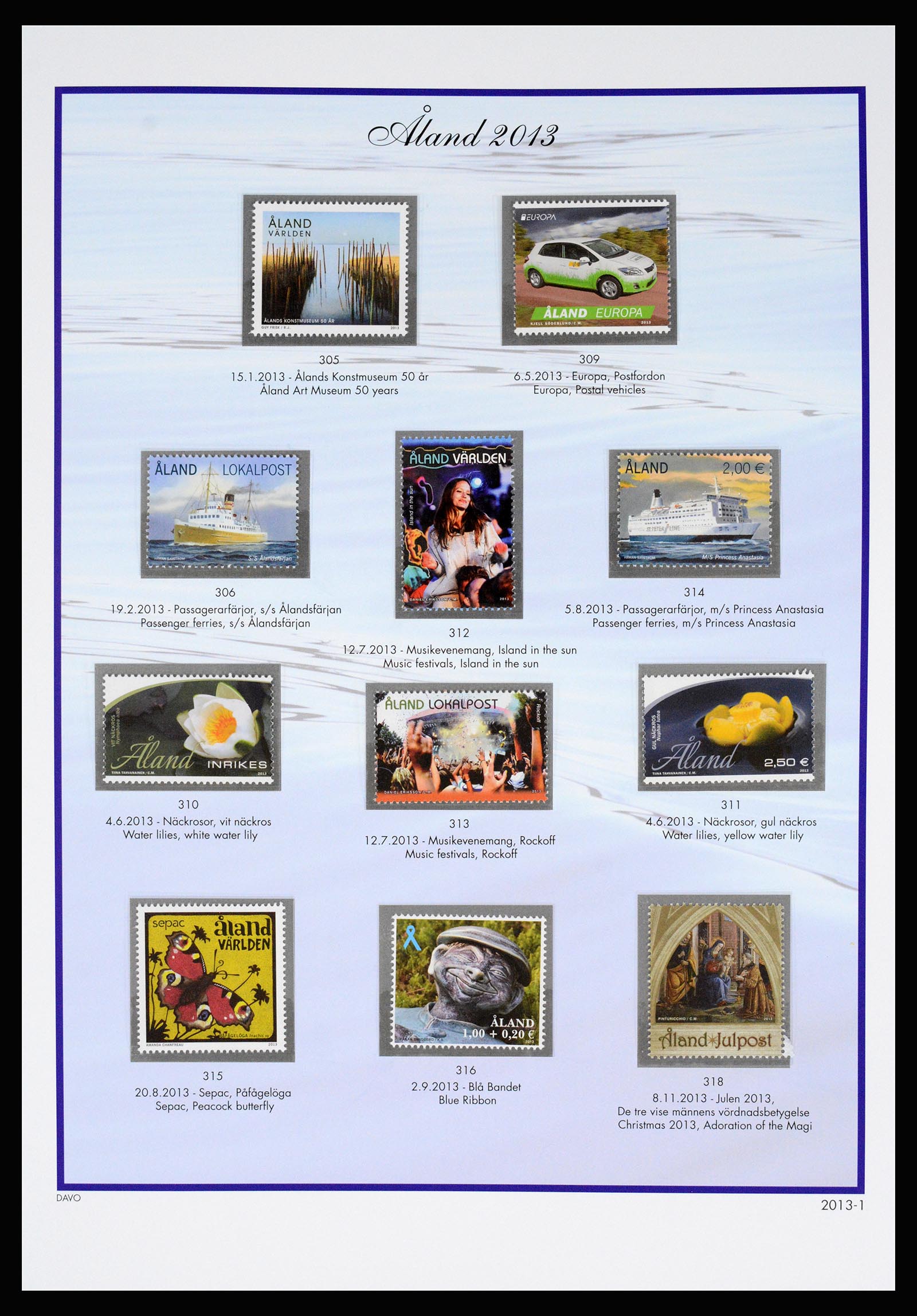 37184 035 - Postzegelverzameling 37184 Aland 1990-2018.