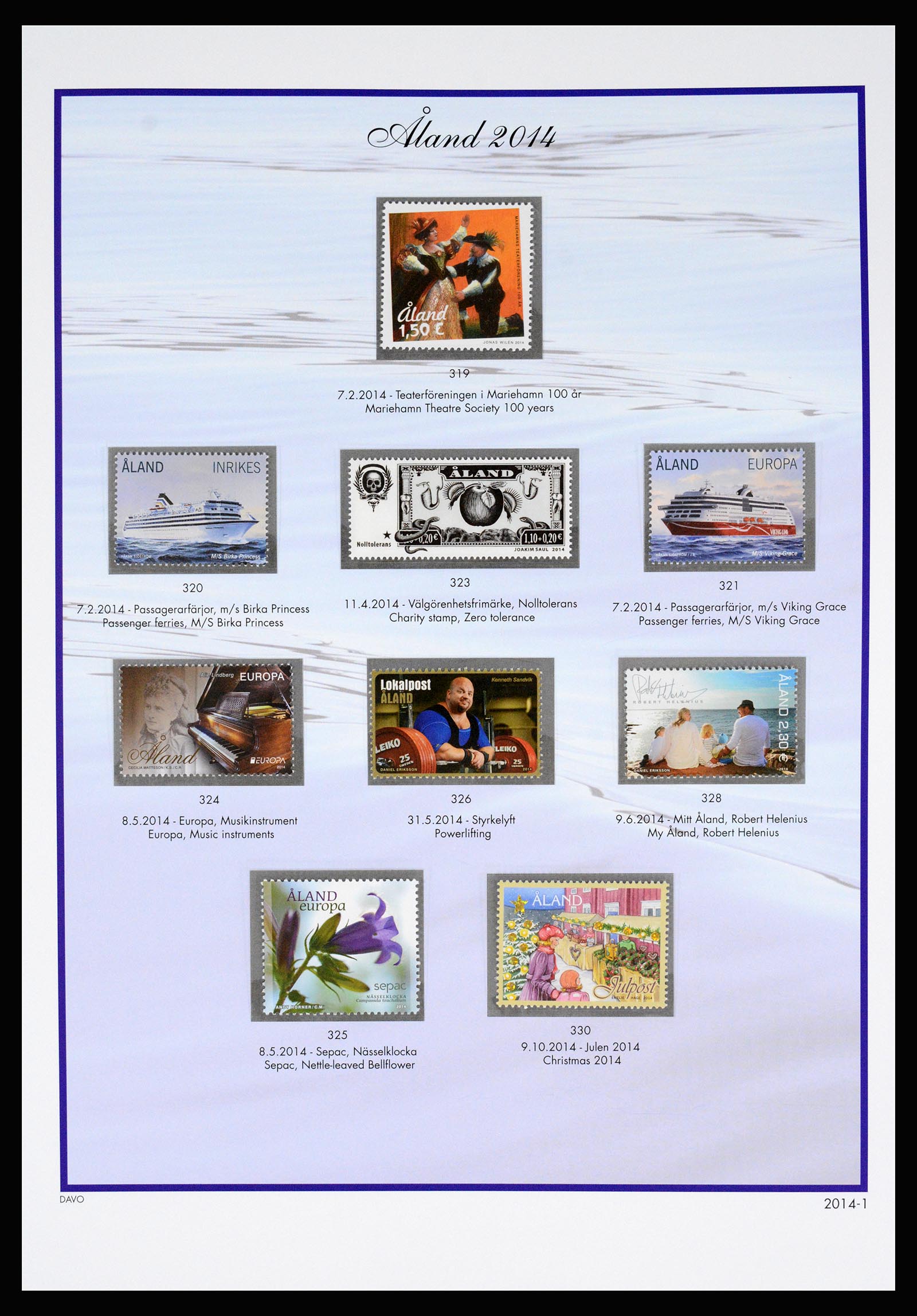 37184 036 - Postzegelverzameling 37184 Aland 1990-2018.