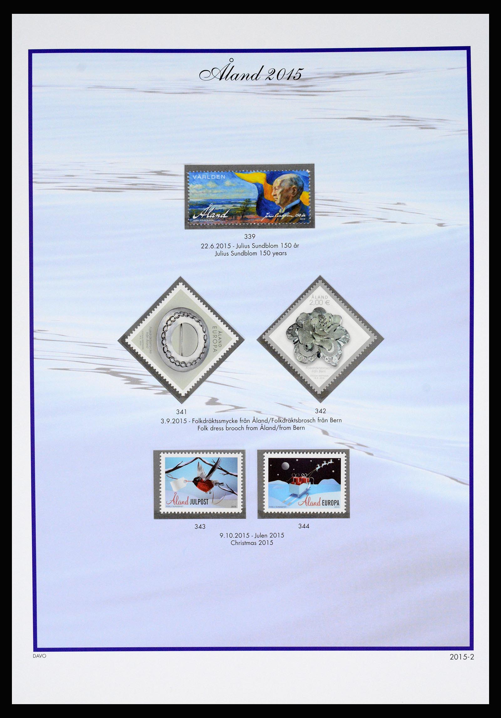 37184 038 - Postzegelverzameling 37184 Aland 1990-2018.