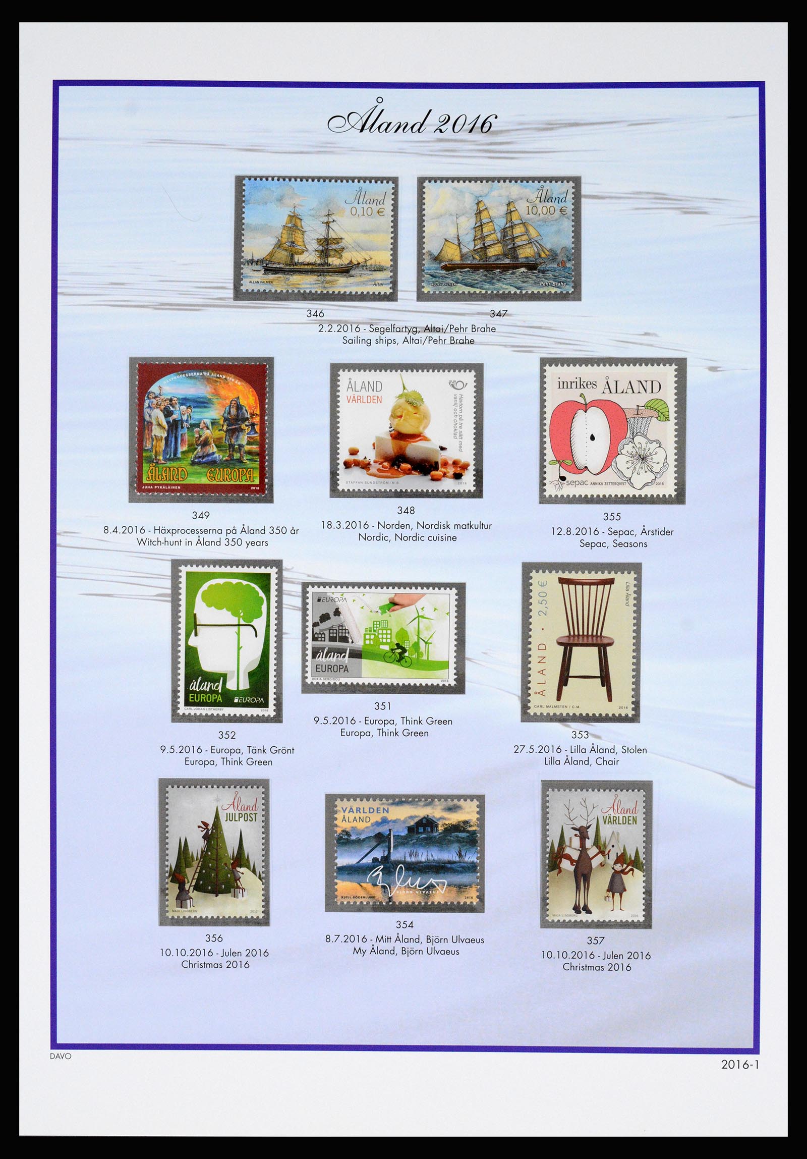 37184 039 - Postzegelverzameling 37184 Aland 1990-2018.