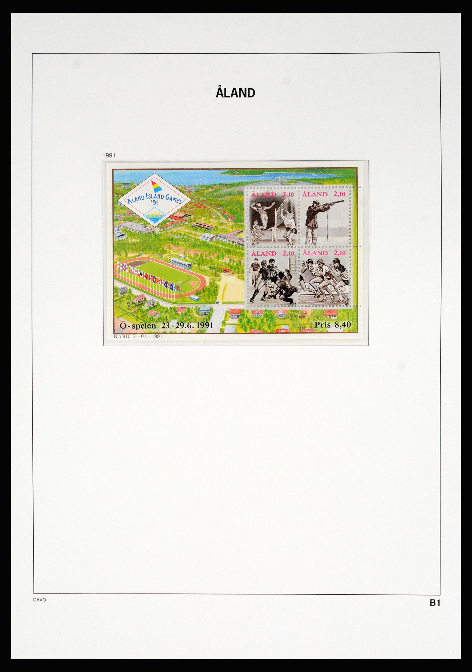 37184 042 - Postzegelverzameling 37184 Aland 1990-2018.