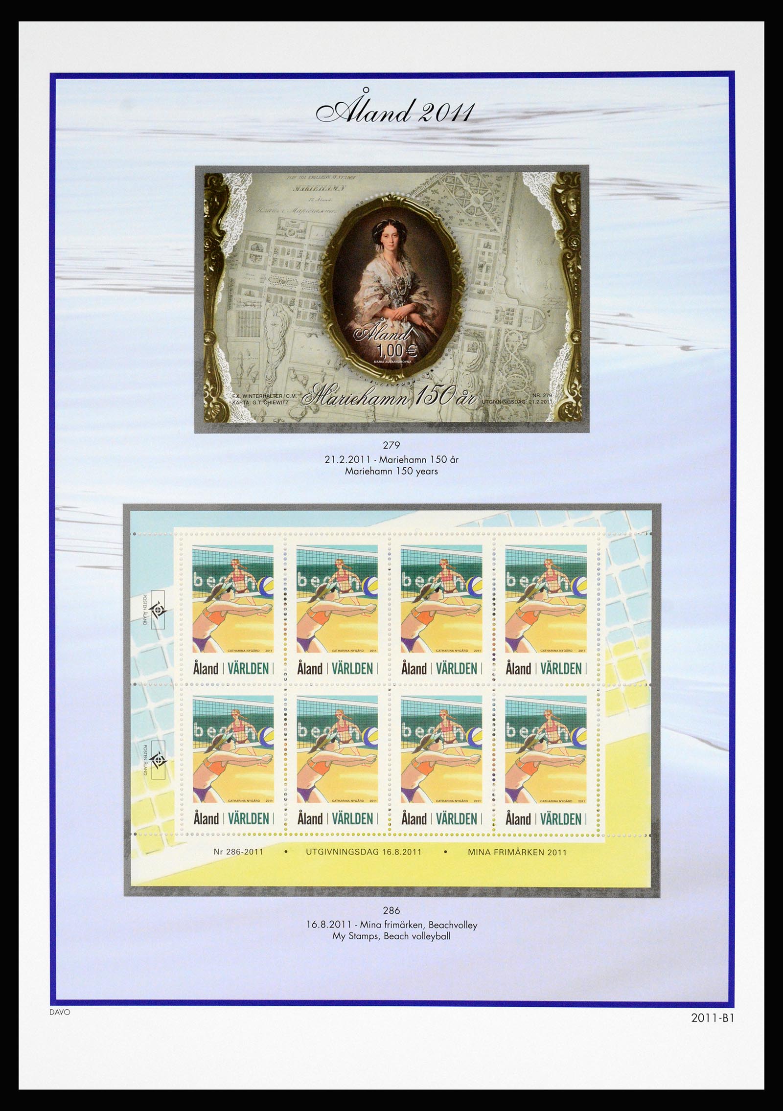 37184 052 - Postzegelverzameling 37184 Aland 1990-2018.