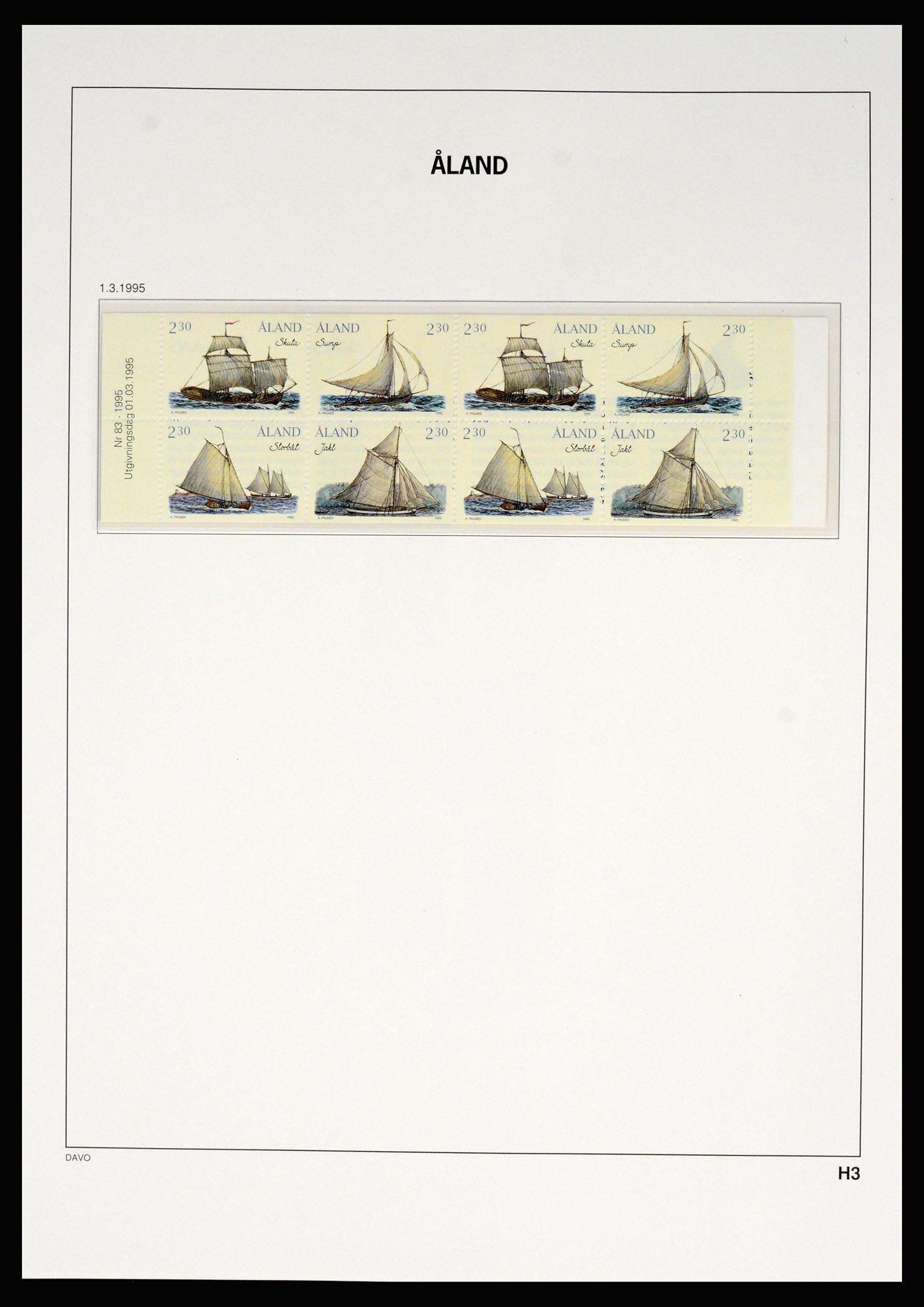 37184 074 - Postzegelverzameling 37184 Aland 1990-2018.