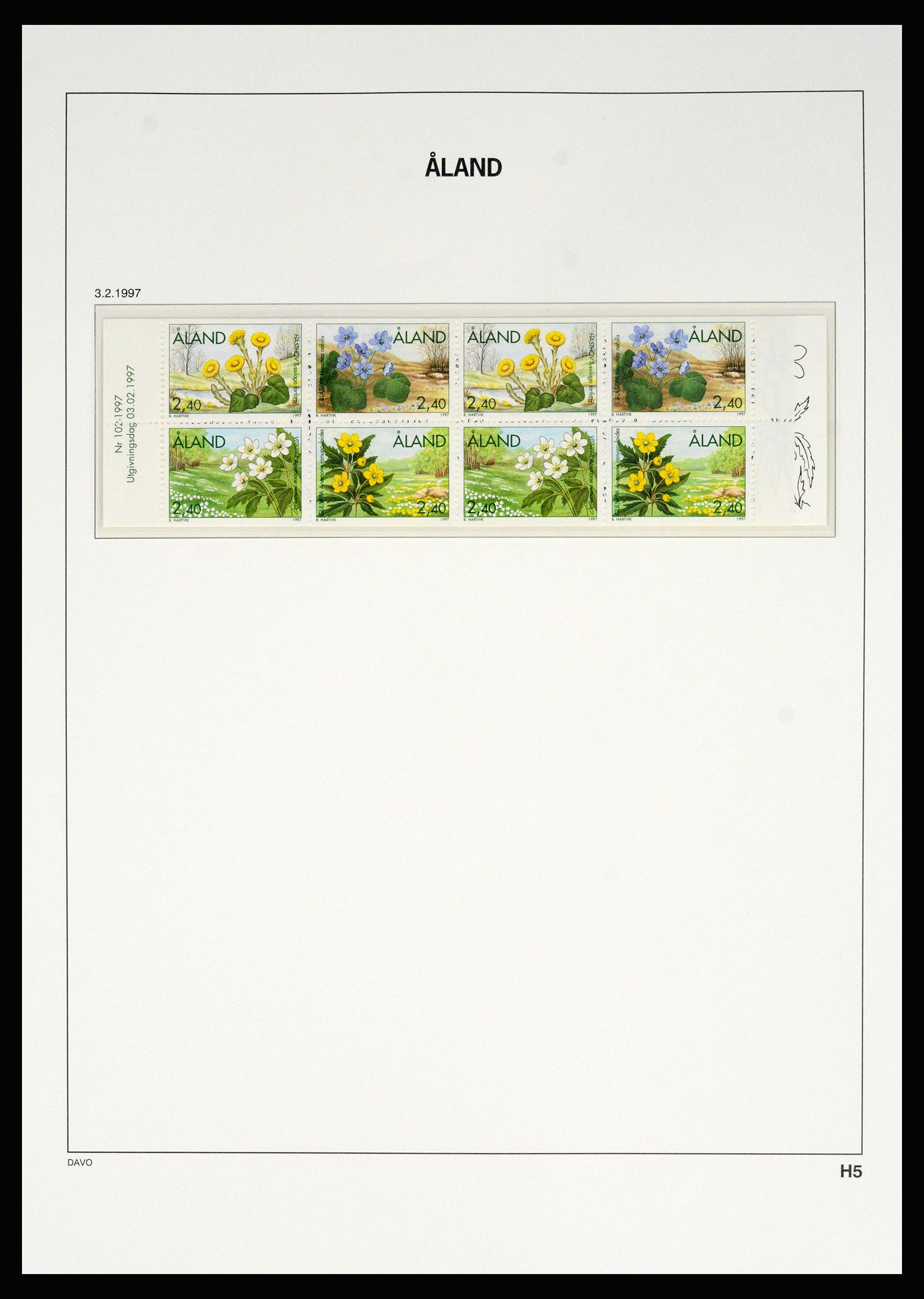 37184 076 - Postzegelverzameling 37184 Aland 1990-2018.