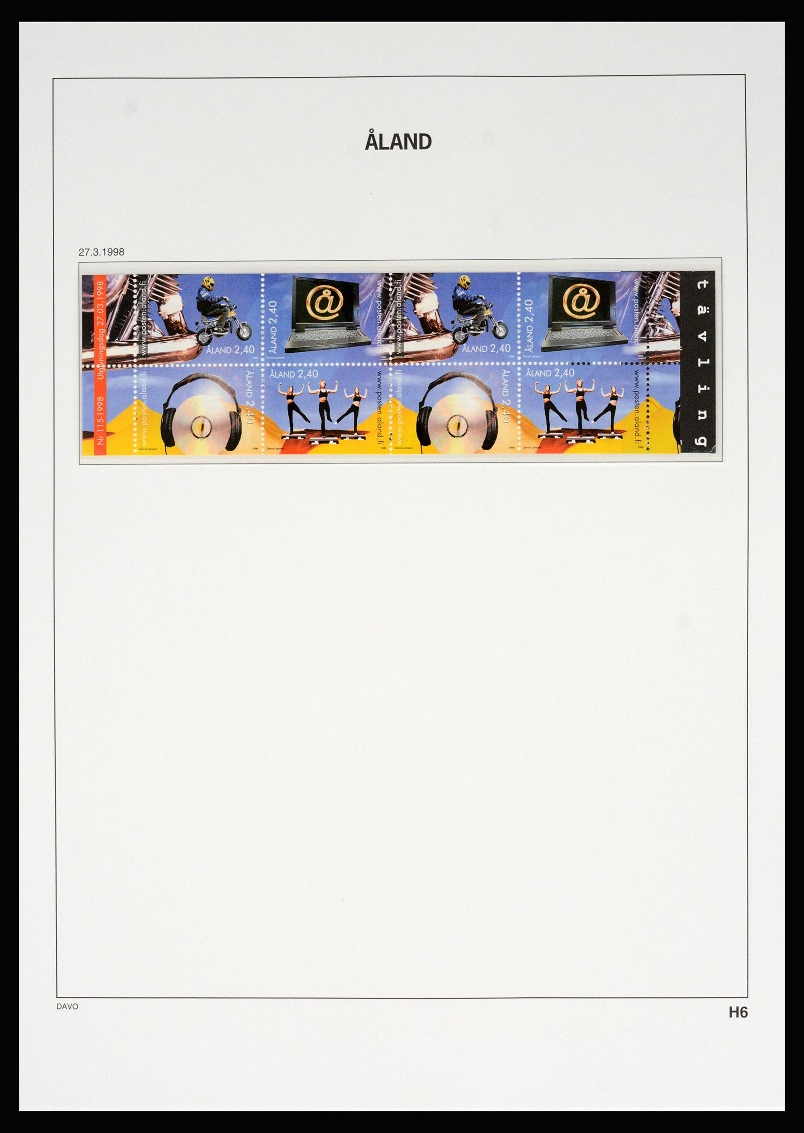 37184 077 - Postzegelverzameling 37184 Aland 1990-2018.