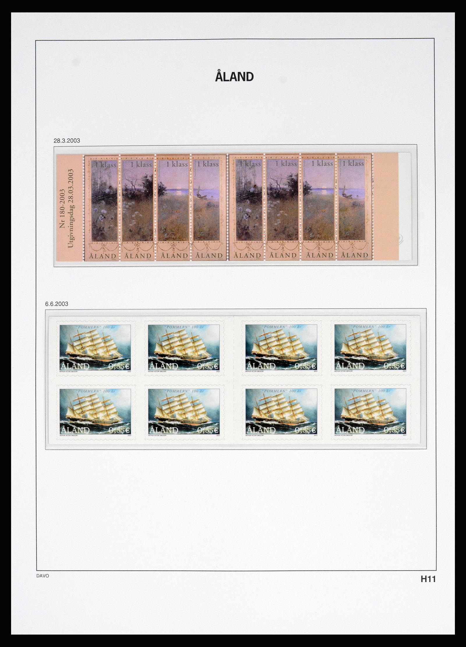 37184 082 - Postzegelverzameling 37184 Aland 1990-2018.