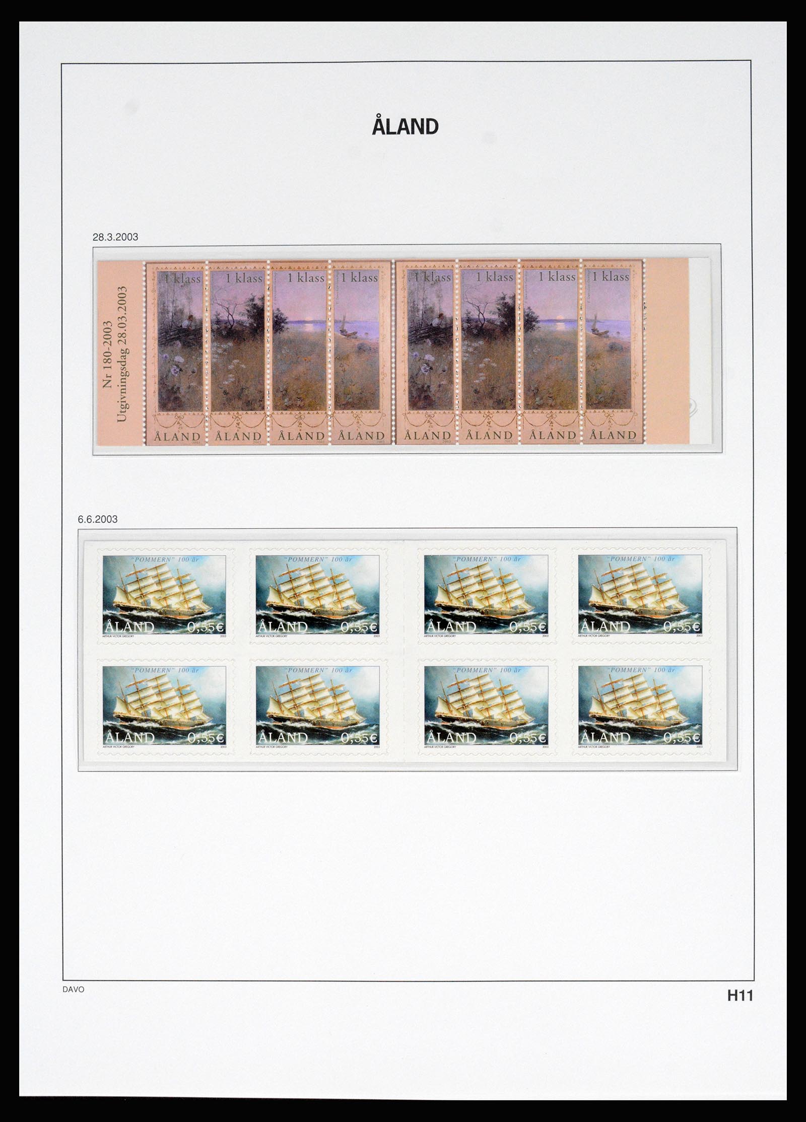 37184 083 - Postzegelverzameling 37184 Aland 1990-2018.