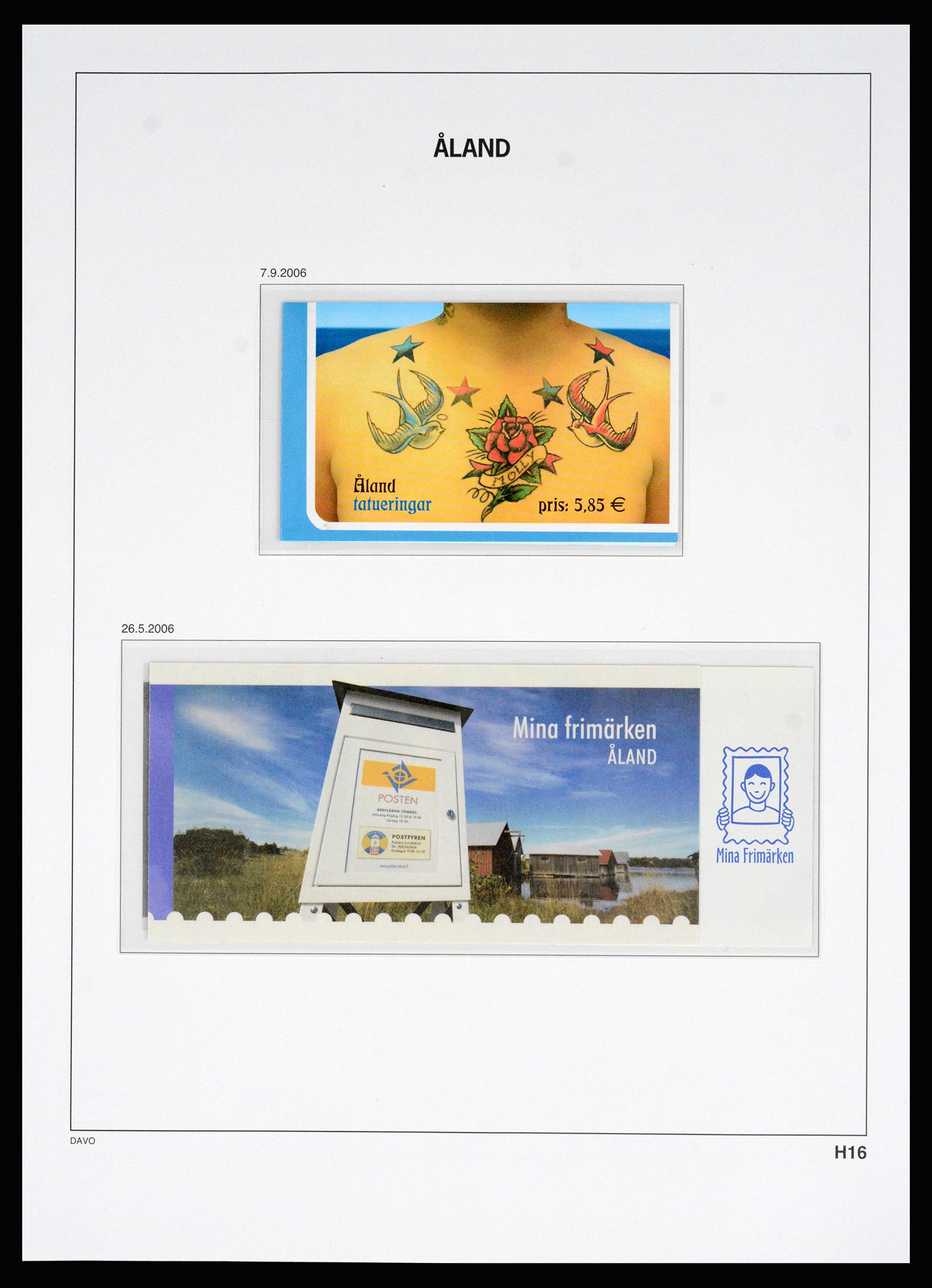 37184 088 - Postzegelverzameling 37184 Aland 1990-2018.
