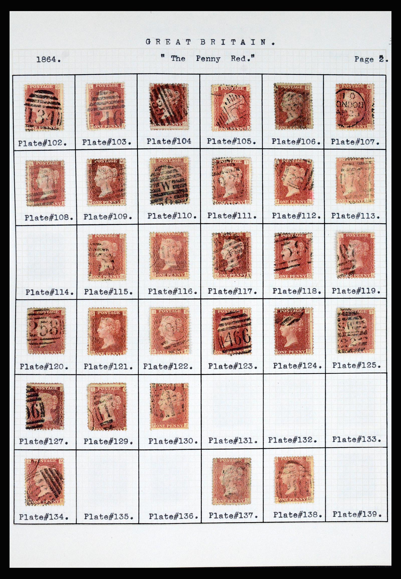 37185 004 - Postzegelverzameling 37185 Engeland 1840-1953.