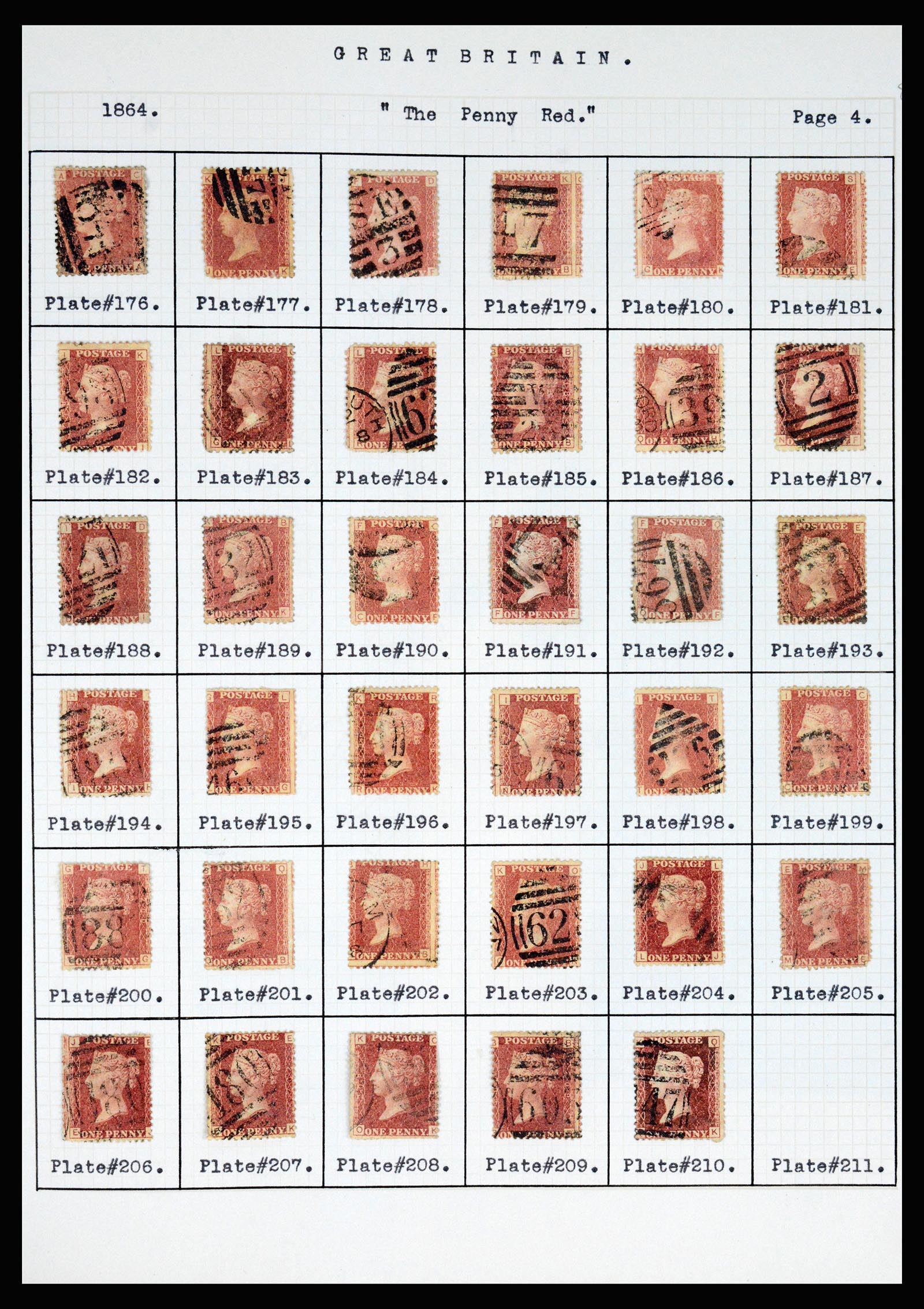 37185 006 - Postzegelverzameling 37185 Engeland 1840-1953.
