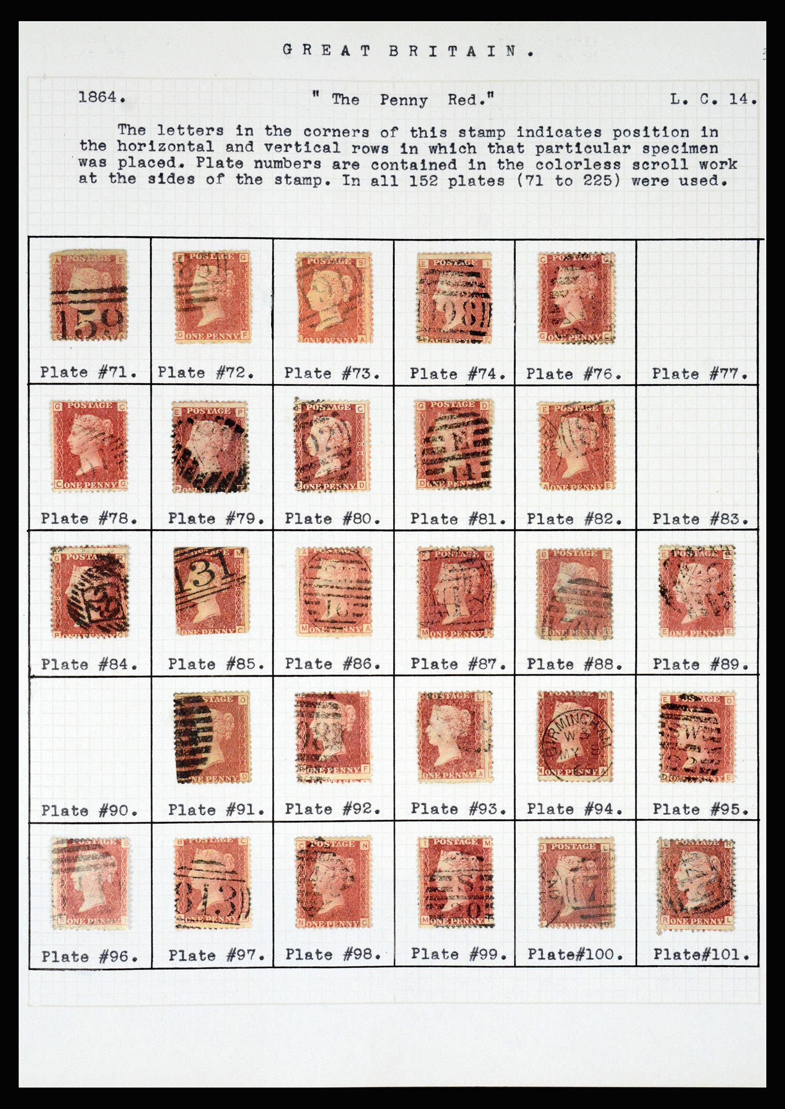 37185 009 - Postzegelverzameling 37185 Engeland 1840-1953.