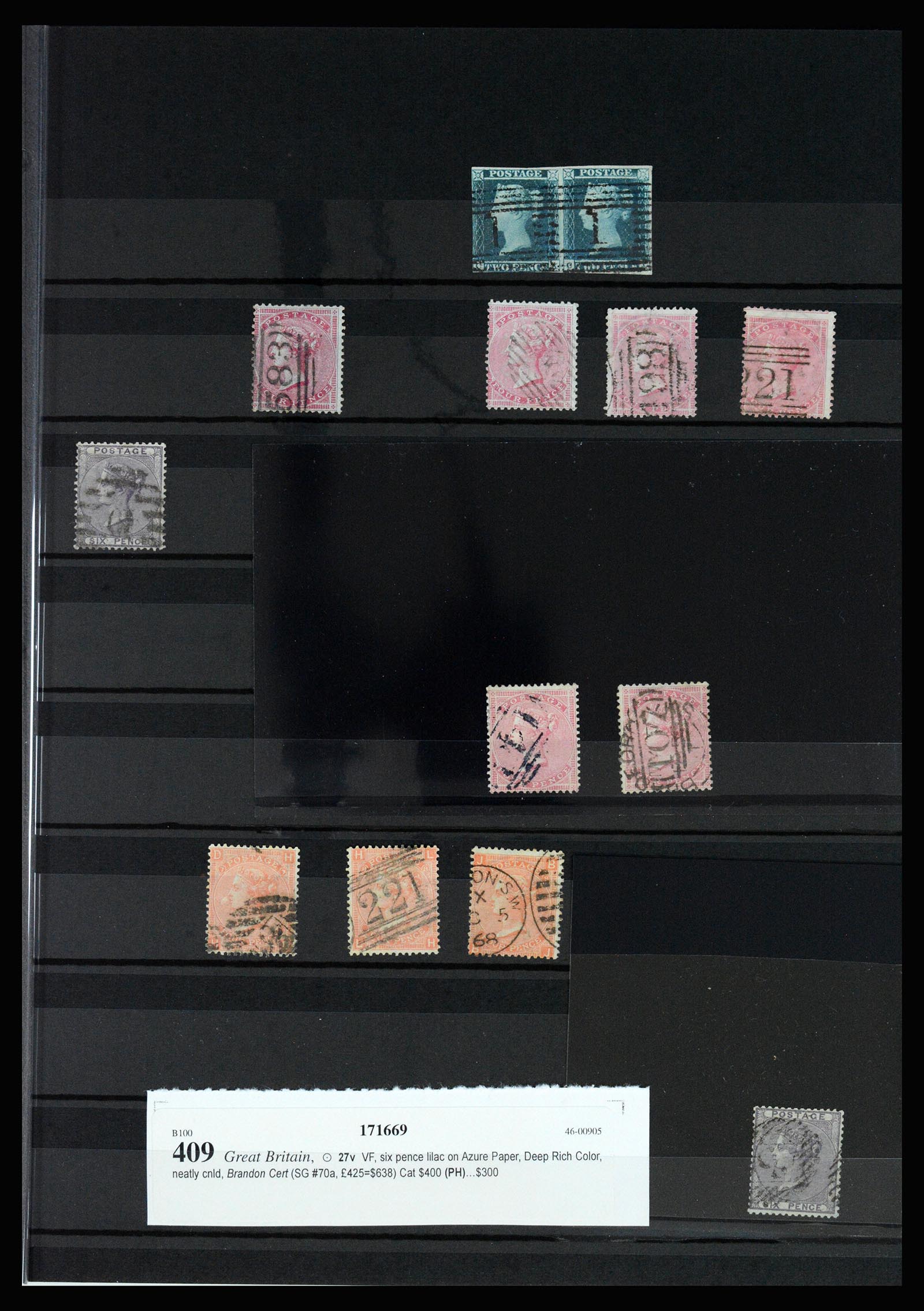 37185 010 - Postzegelverzameling 37185 Engeland 1840-1953.