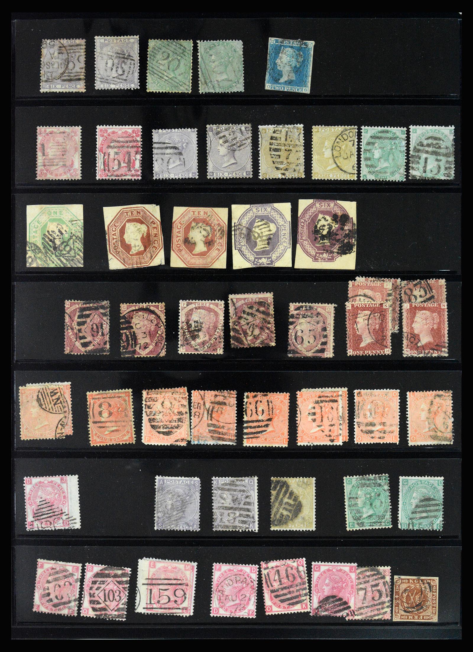37185 011 - Postzegelverzameling 37185 Engeland 1840-1953.