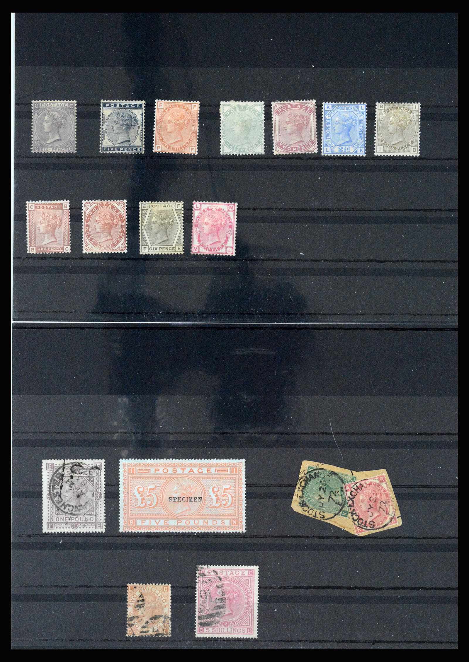 37185 014 - Postzegelverzameling 37185 Engeland 1840-1953.