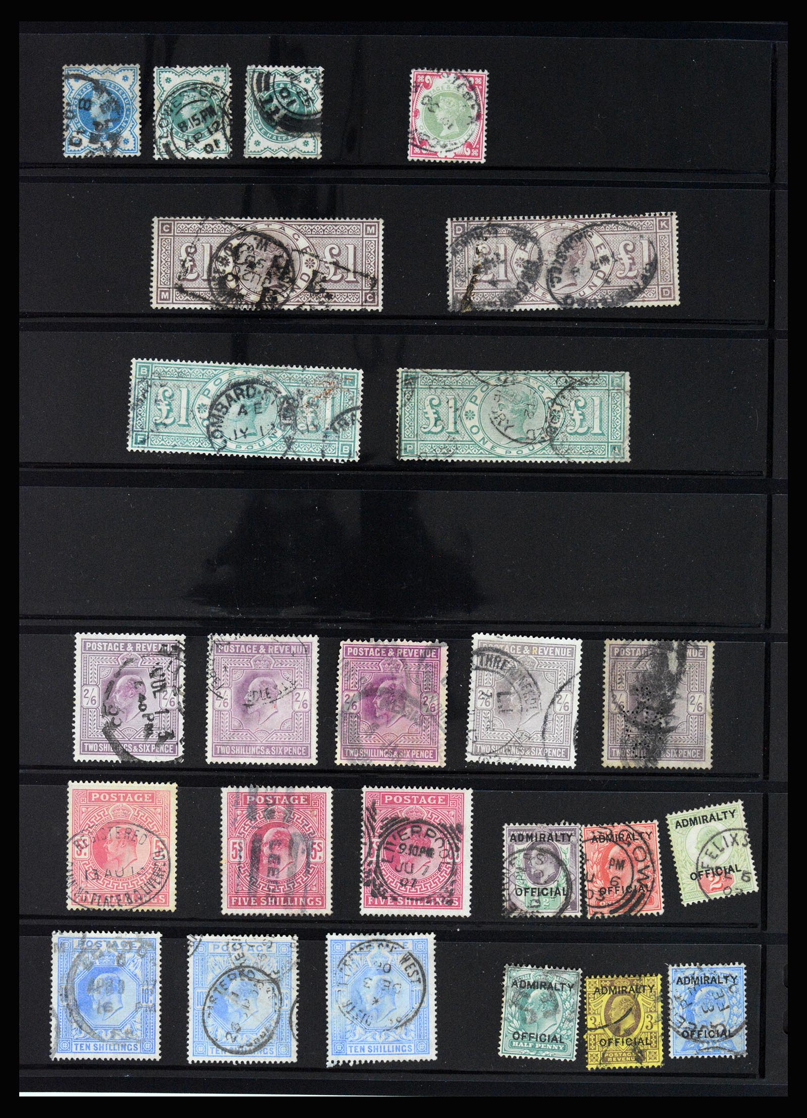 37185 016 - Postzegelverzameling 37185 Engeland 1840-1953.