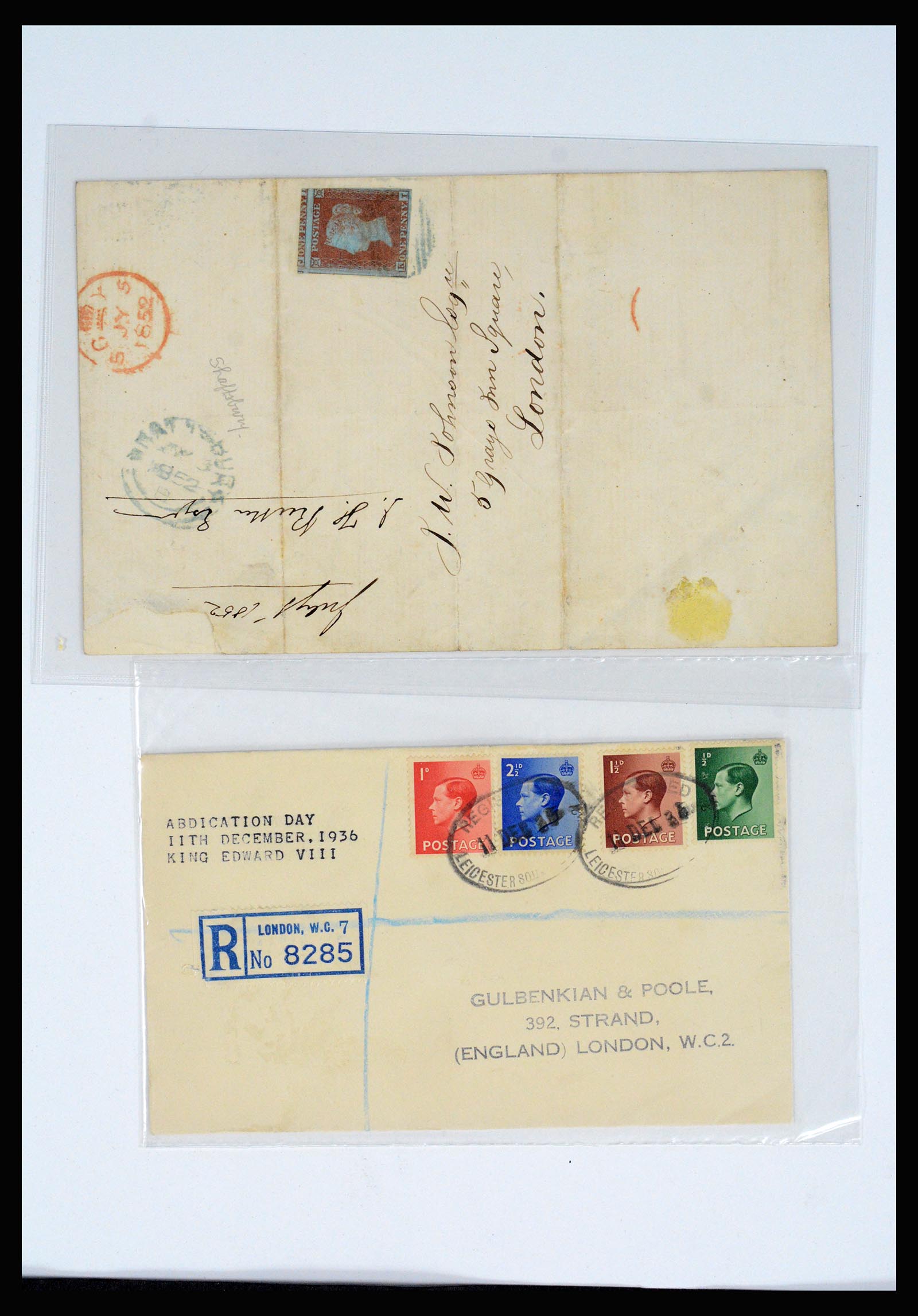 37185 021 - Postzegelverzameling 37185 Engeland 1840-1953.
