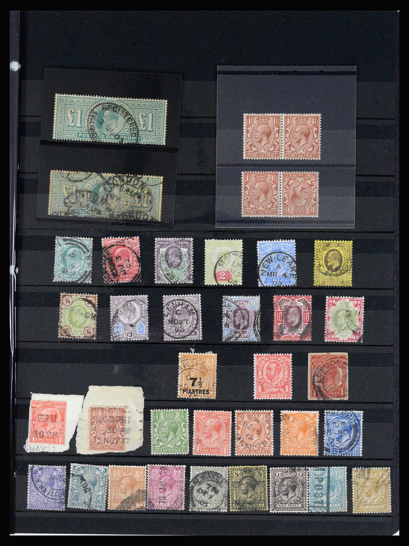 37185 026 - Postzegelverzameling 37185 Engeland 1840-1953.