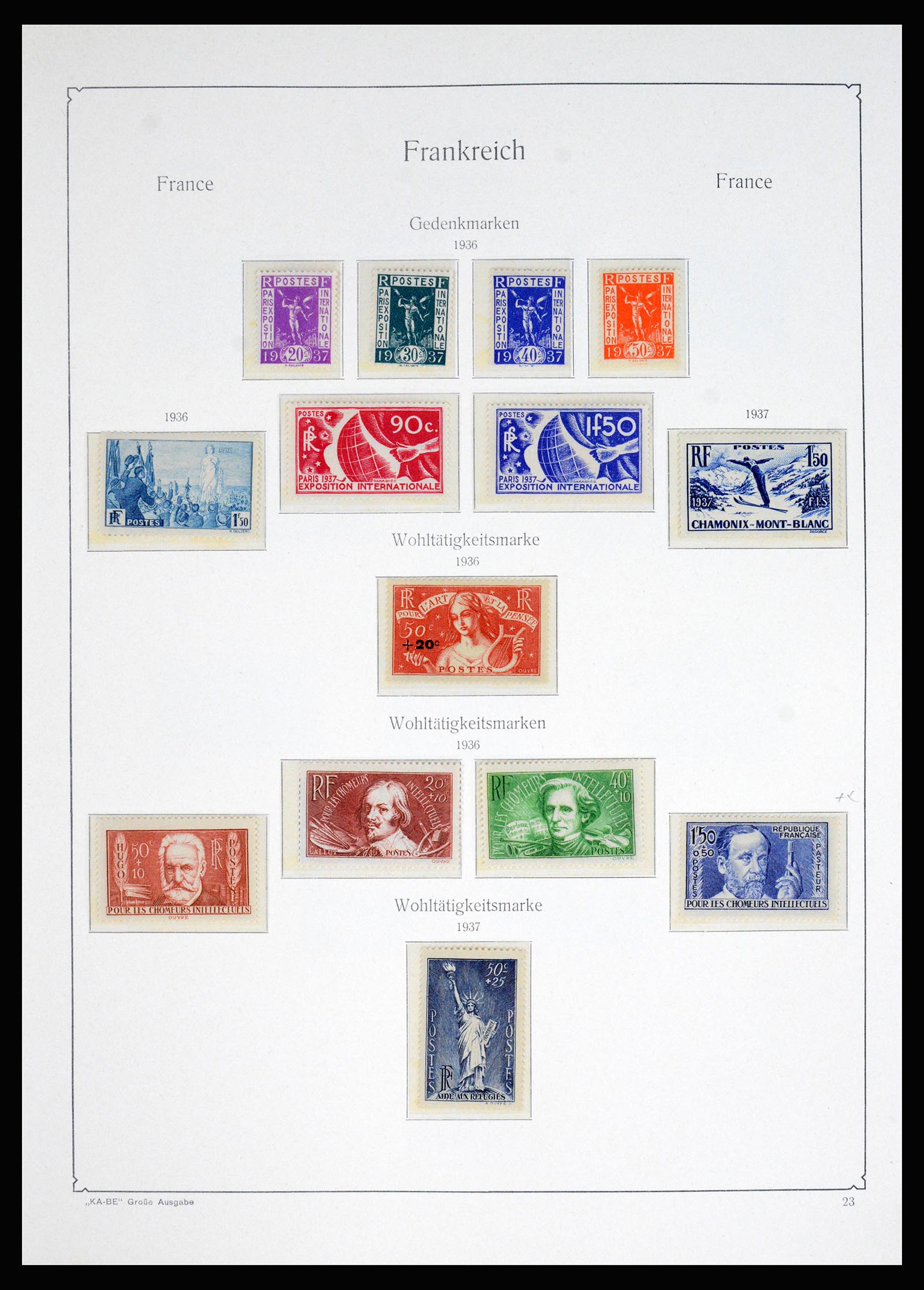 37187 005 - Postzegelverzameling 37187 Frankrijk 1932-1966.