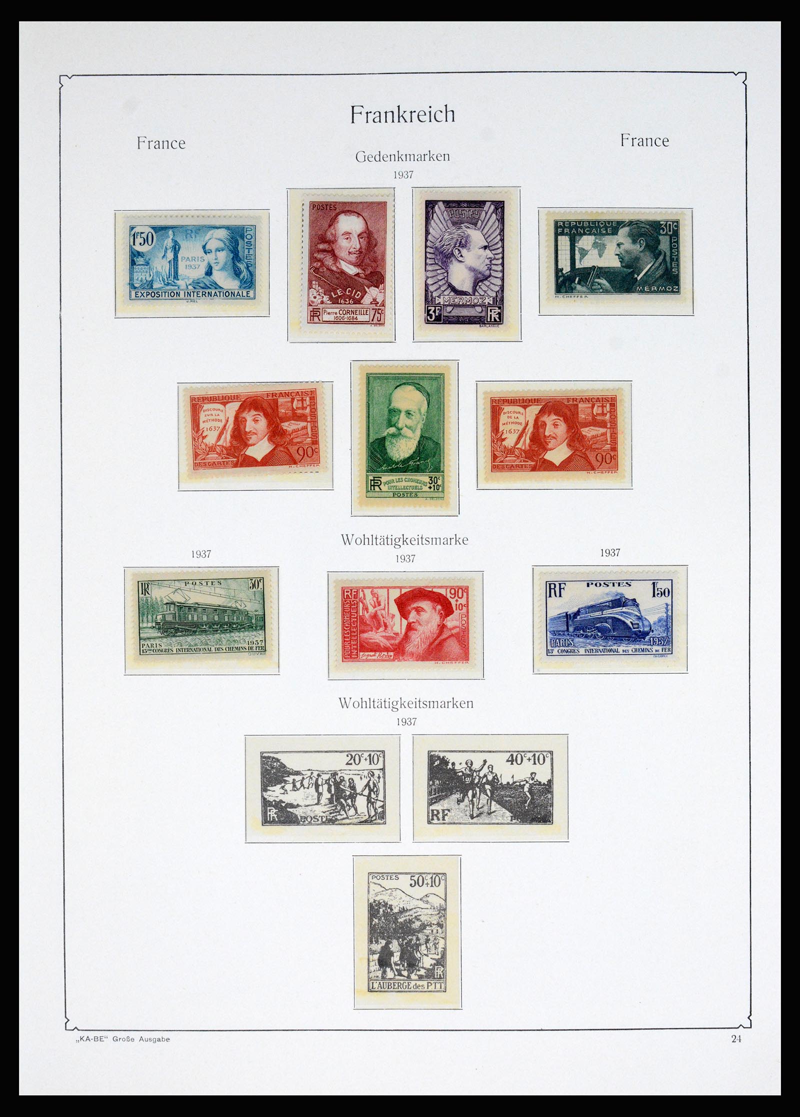 37187 006 - Postzegelverzameling 37187 Frankrijk 1932-1966.
